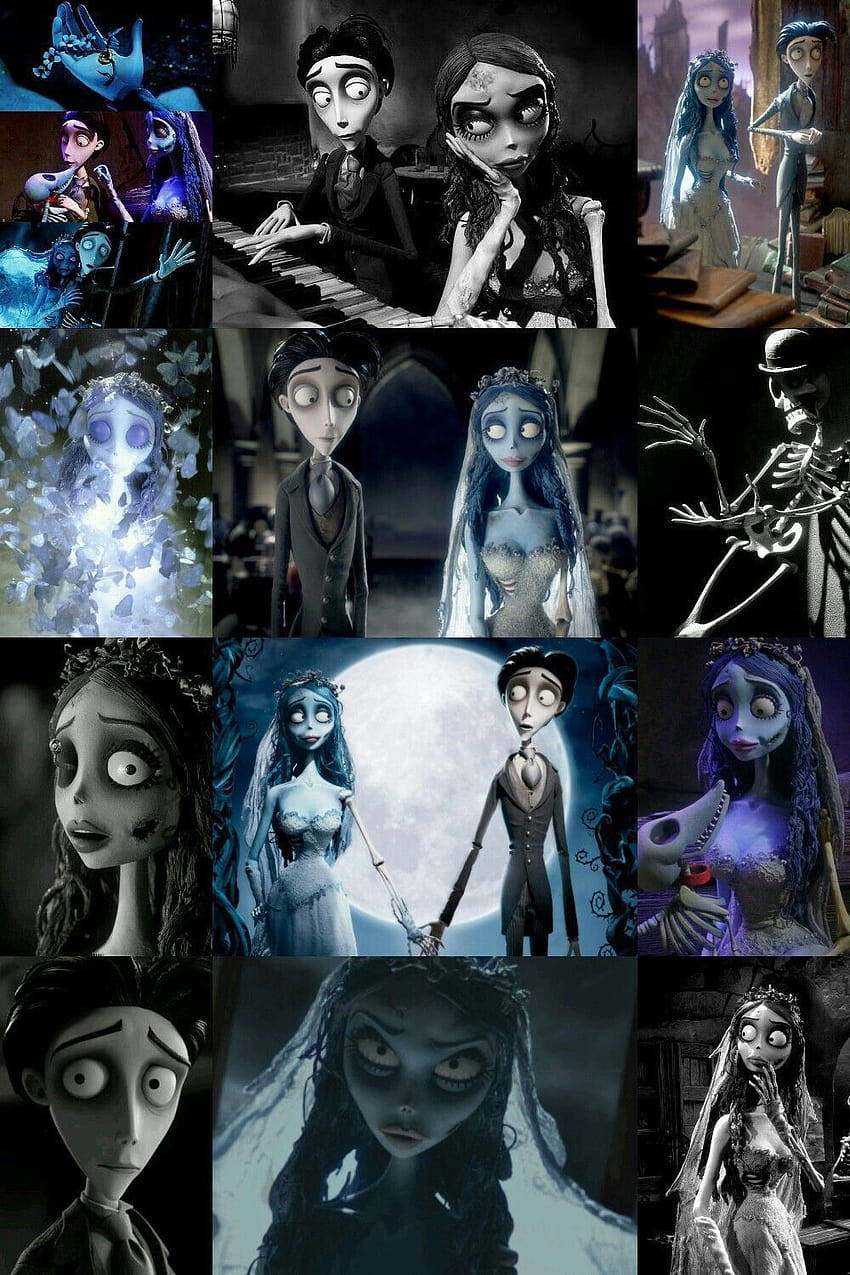 Bride And Groom From Corpse Bride Wallpaper