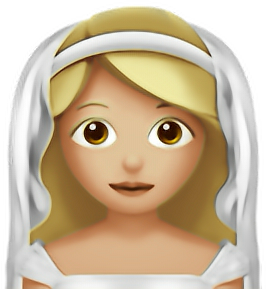 Bride Emoji Close Up PNG