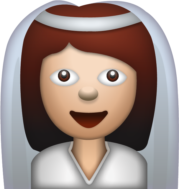 Bride Emoji Smiling PNG