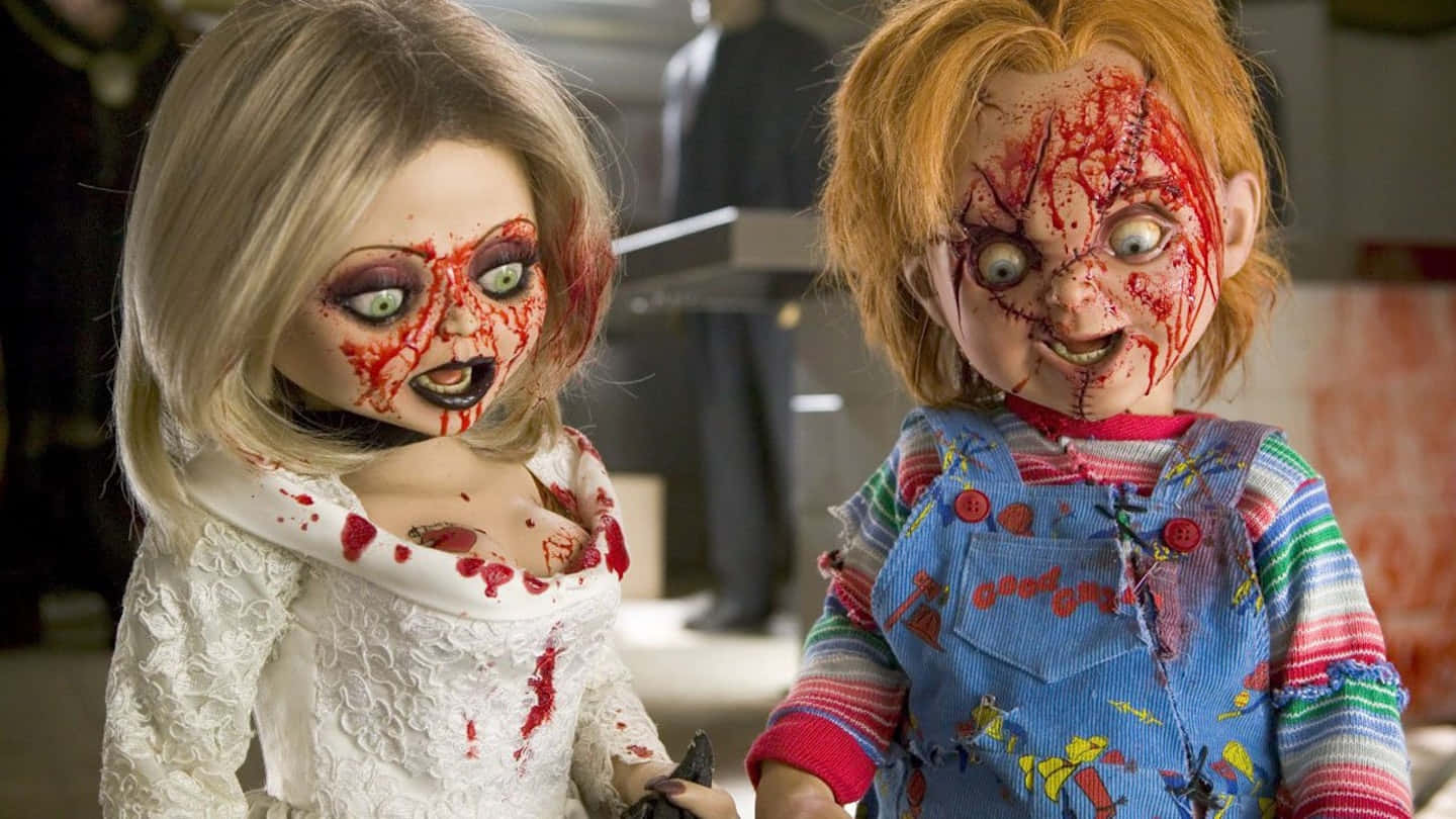 Brideand Chucky Bloody Reunion Wallpaper