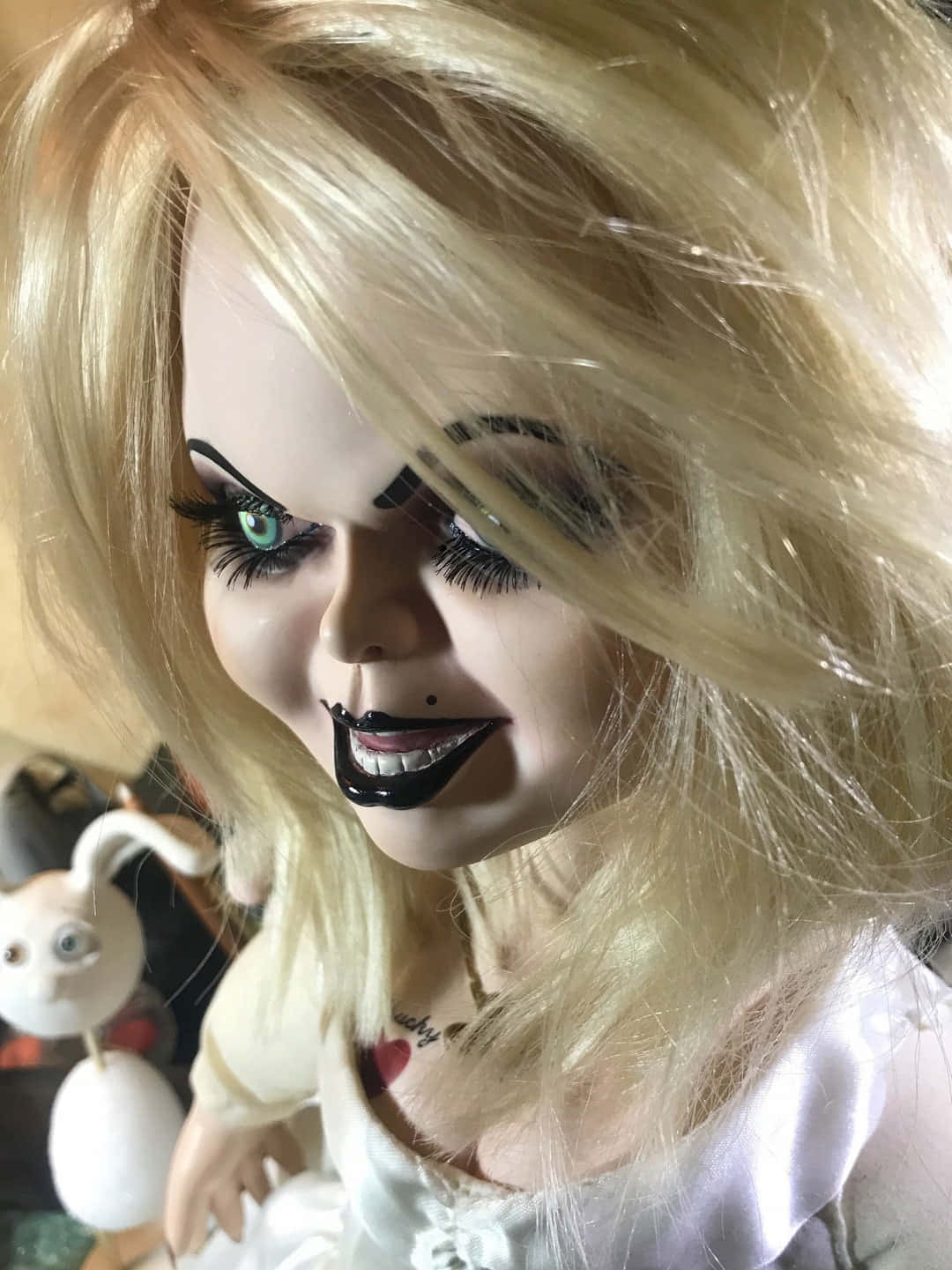 Brideof Chucky Doll Close Up Wallpaper