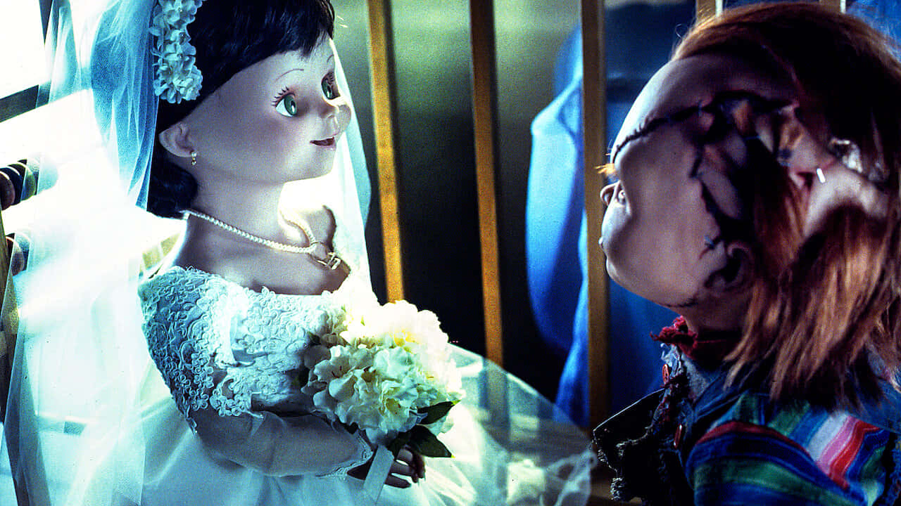 Brideof Chucky Dolls Together Wallpaper