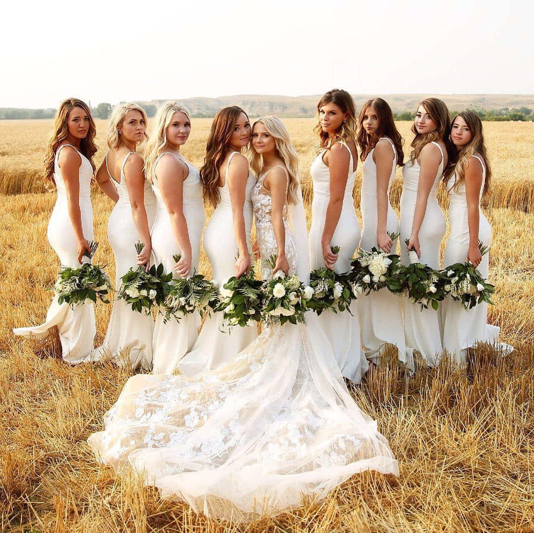 Bride With Bridesmaids Photoshoot Picture