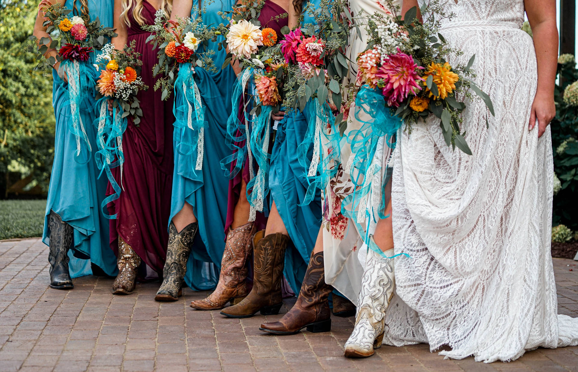 Bridesmaids In Boots Wallpaper
