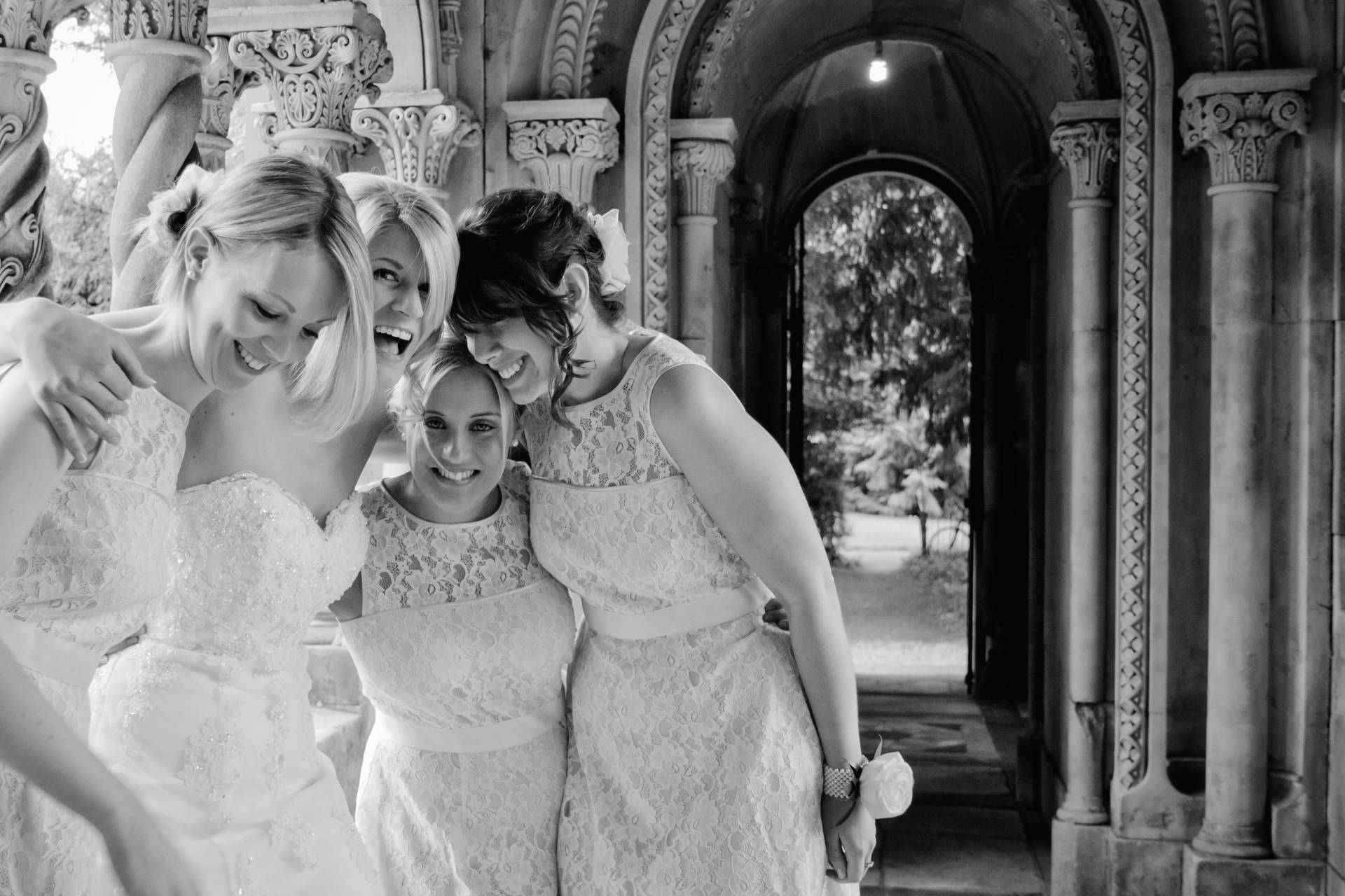 Bridesmaids In Grayscale Wallpaper