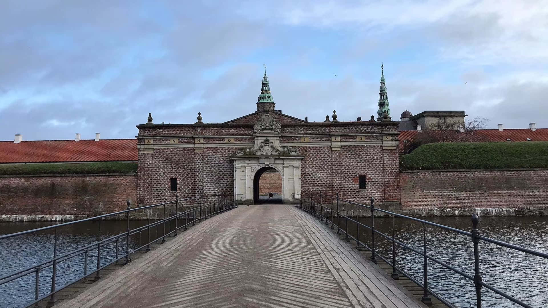 Puentedel Castillo De Kronborg Fondo de pantalla