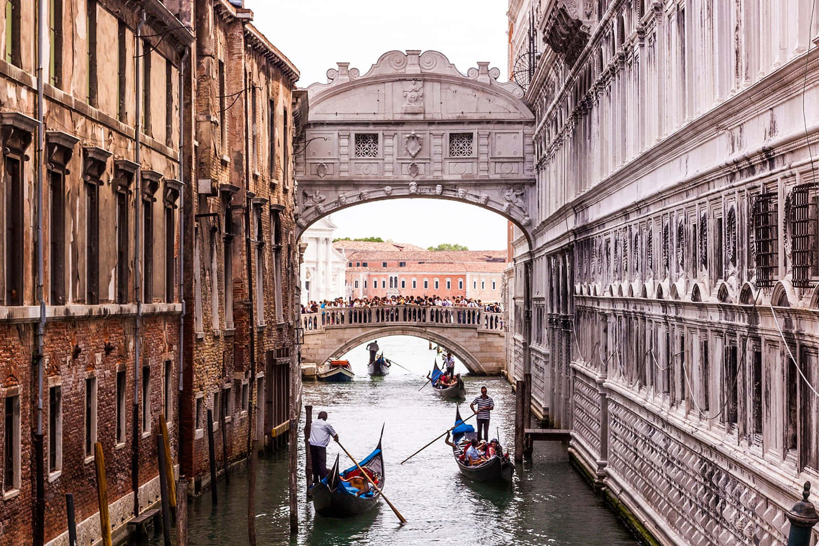 Bridge Of Sighs Tourist Gondola Wallpaper