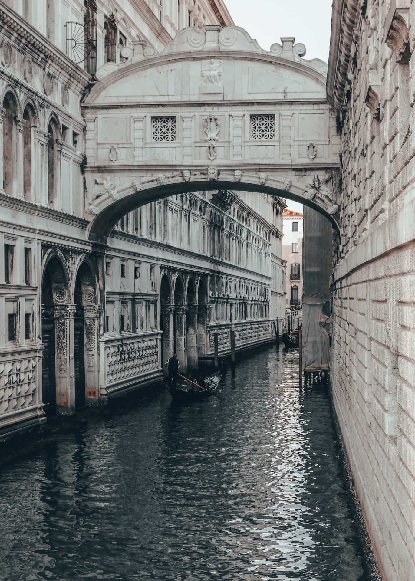 Puentede Los Suspiros En Venecia, Italia. Fondo de pantalla