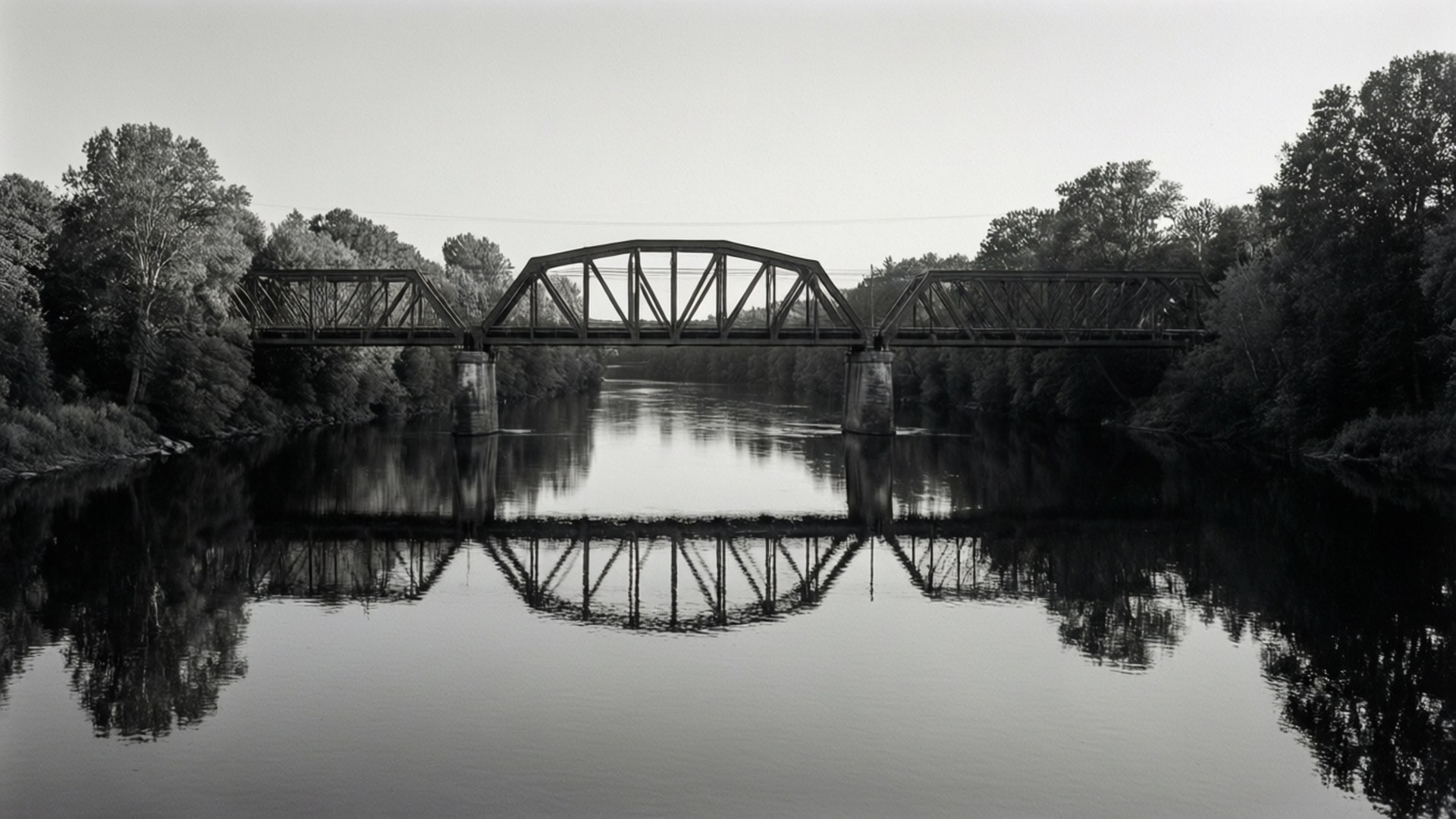 Reflet du Pont Fonds d'écran