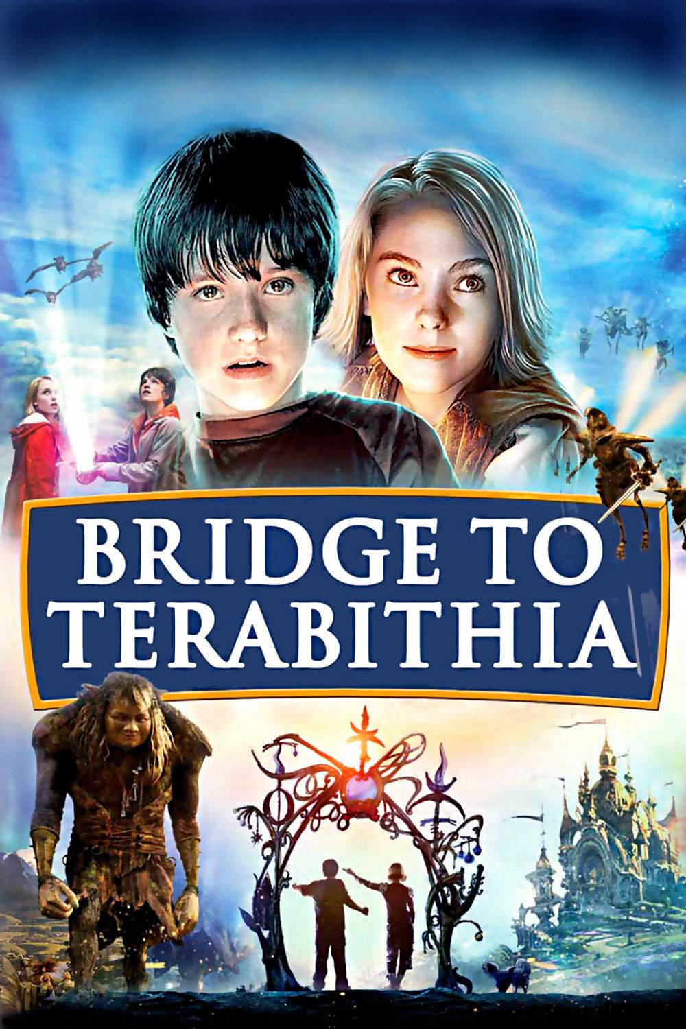 Bro til Terabithia Blå Plakat Wallpaper