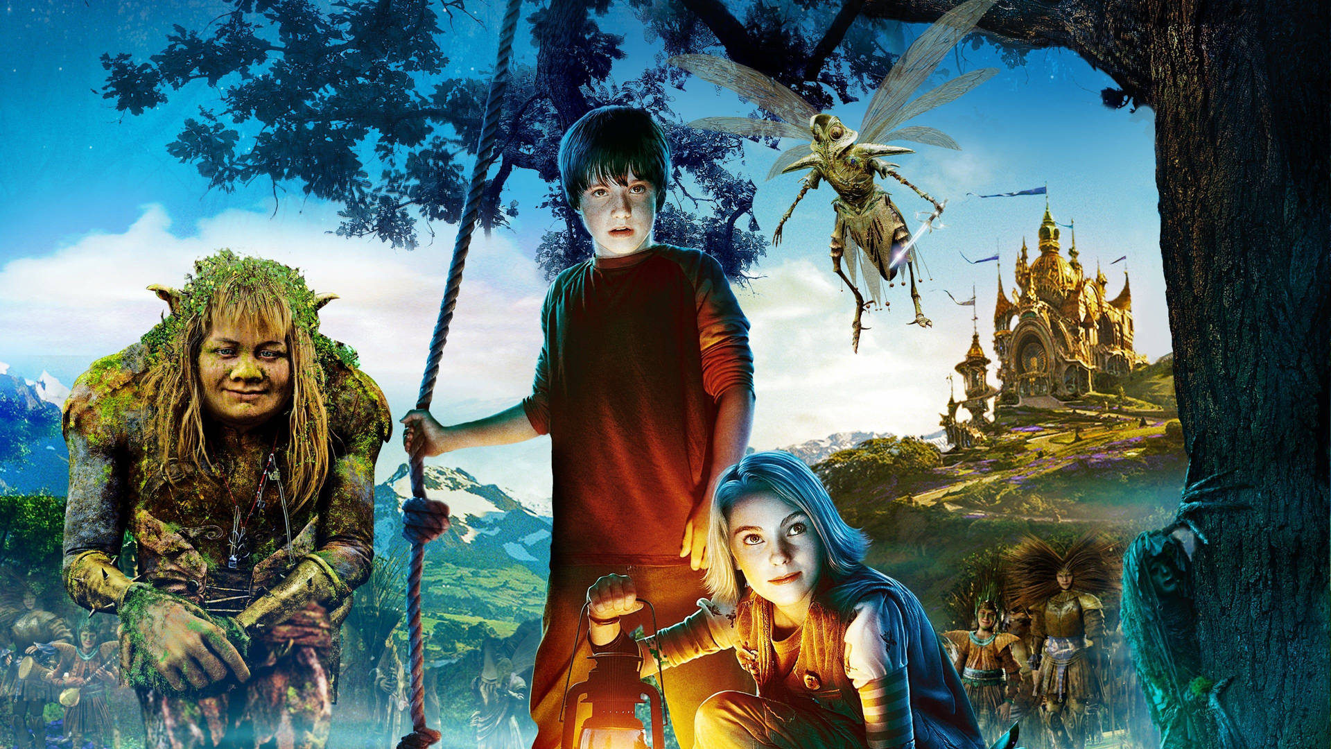 An enchanting journey with Leslie and Aaron in Bridge to Terabithia Wallpaper