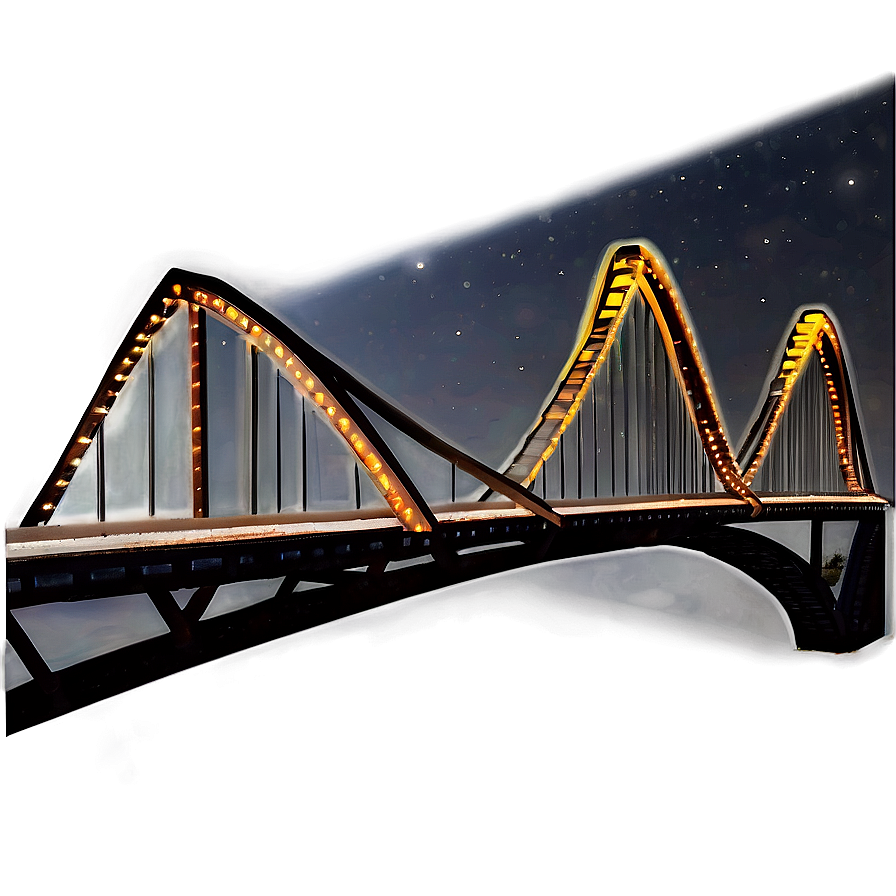 Bridge Under Starry Night Png 21 PNG