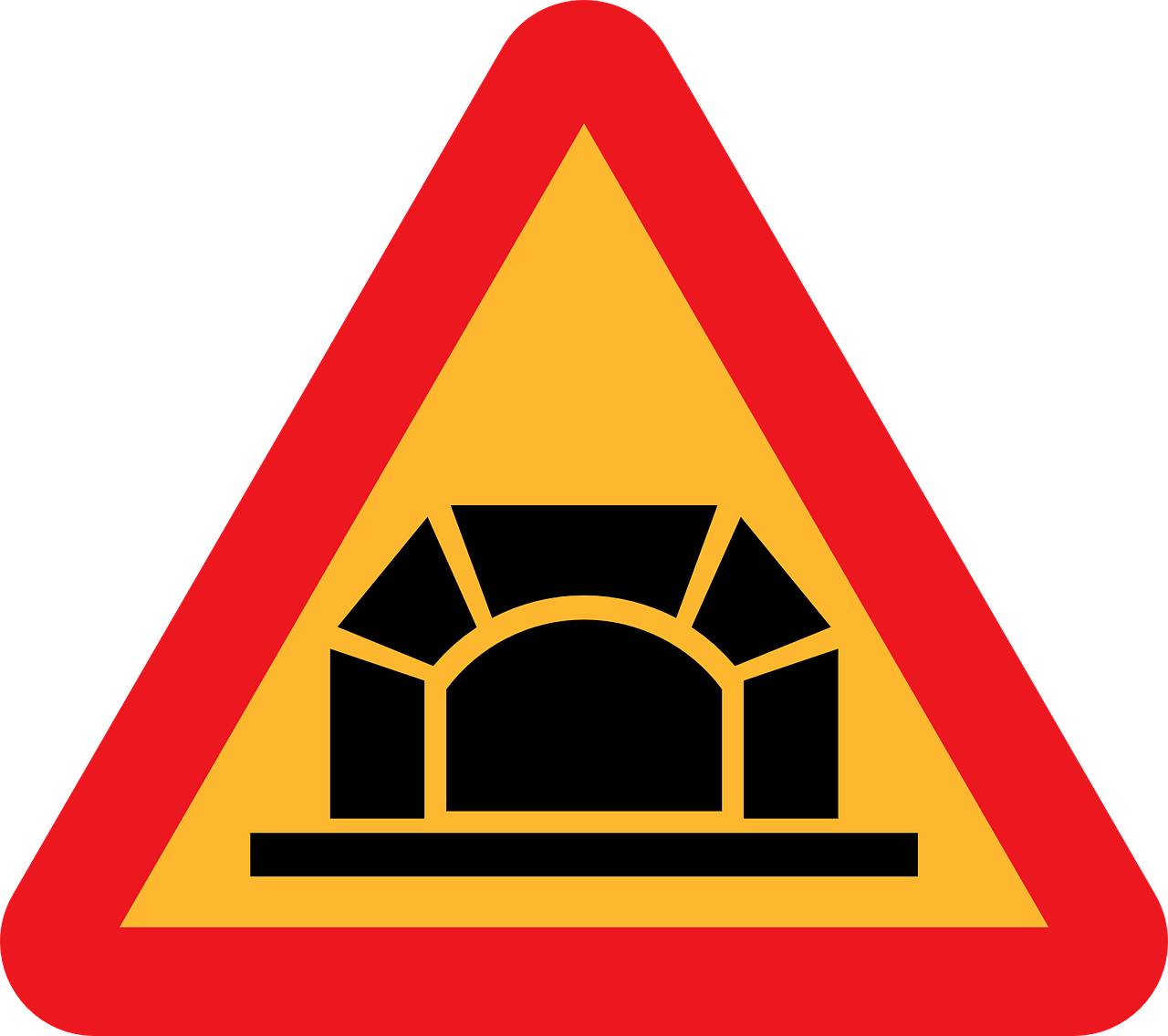 Bridge_ Clearance_ Warning_ Sign PNG