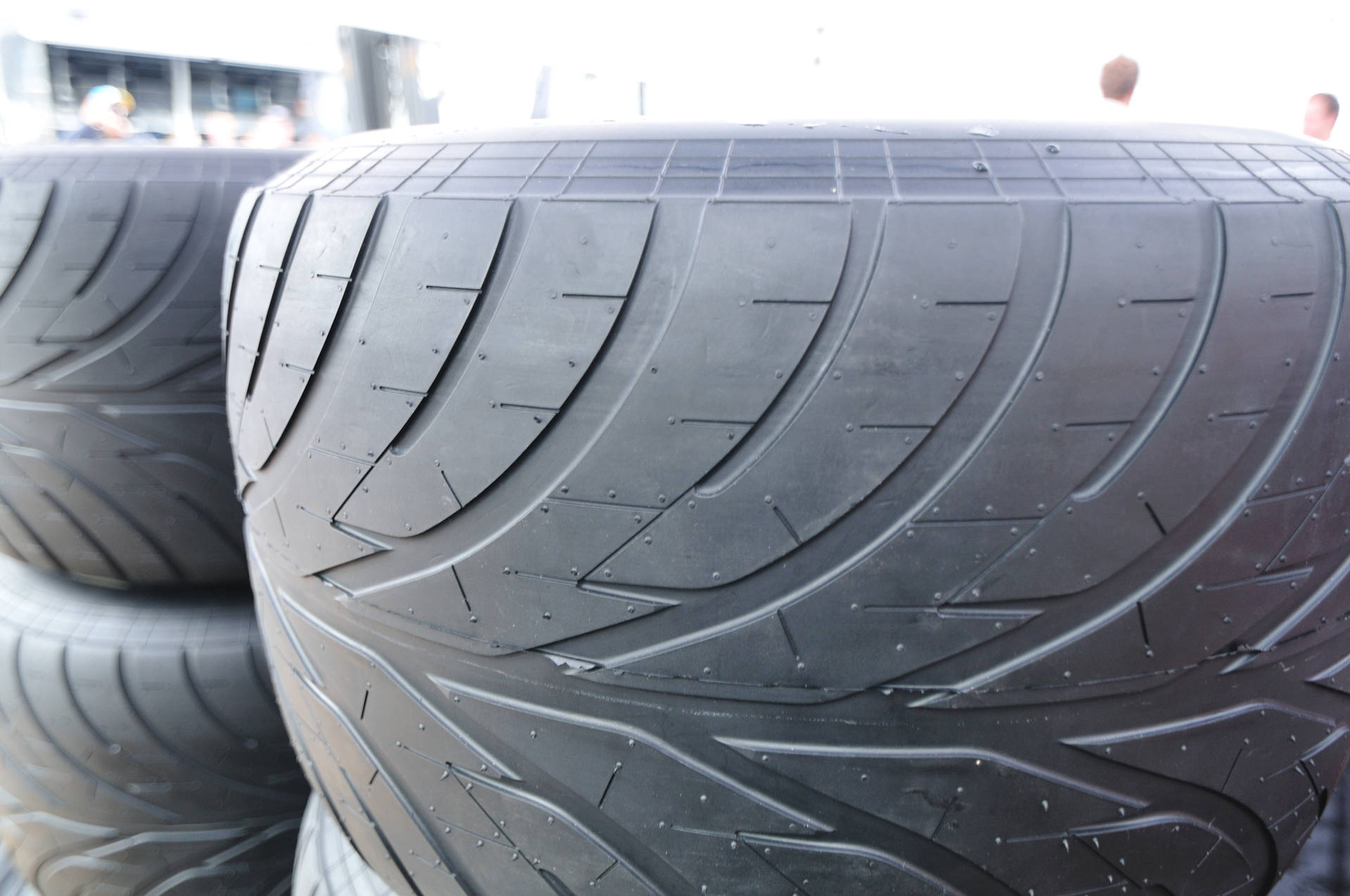 Caption: Bridgestone high-performance auto tire Wallpaper
