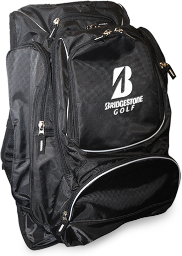 Bridgestone Golf Backpack Black PNG