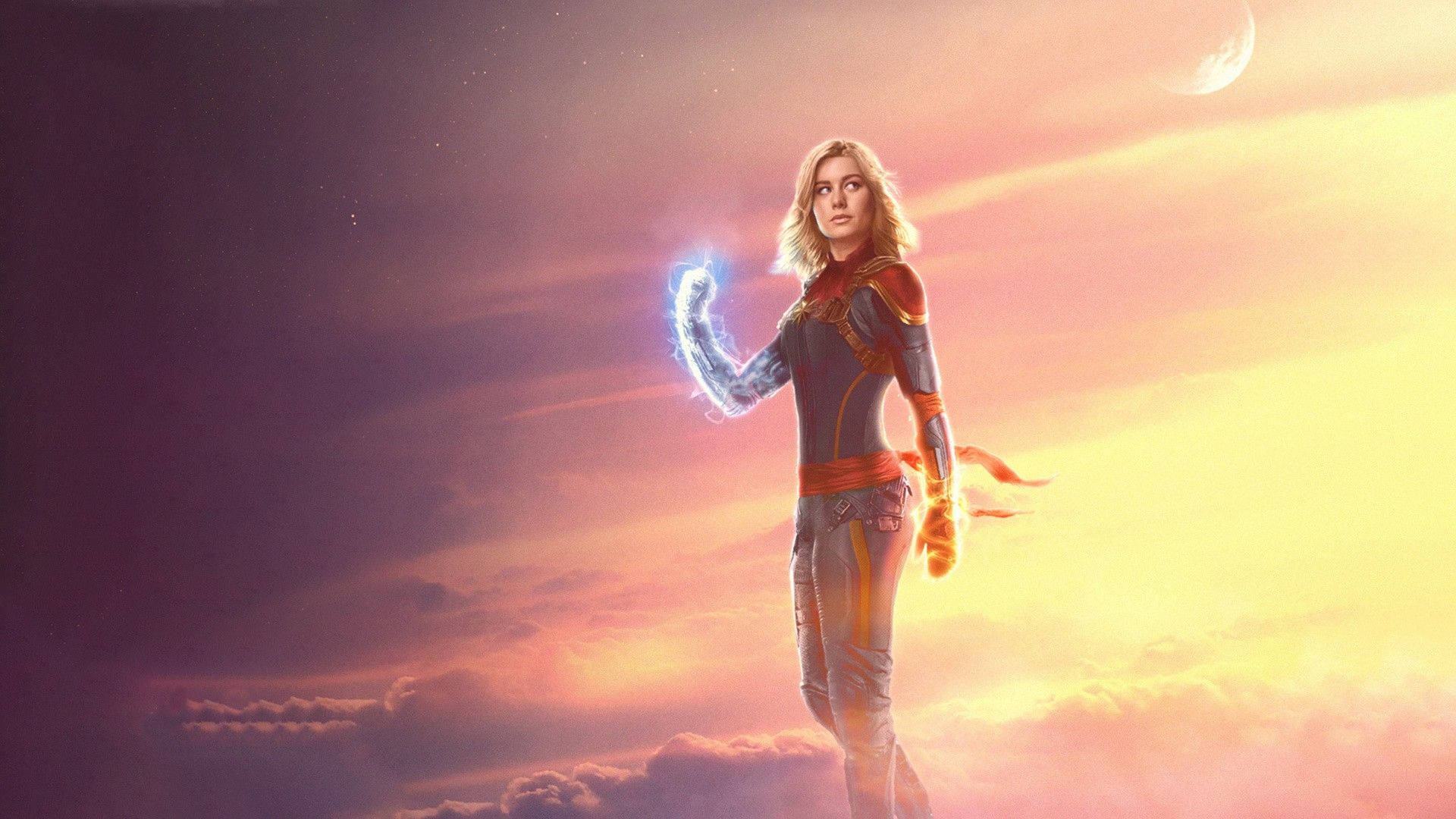 Brie Larson is the powerful Captain Marvel Wallpaper
