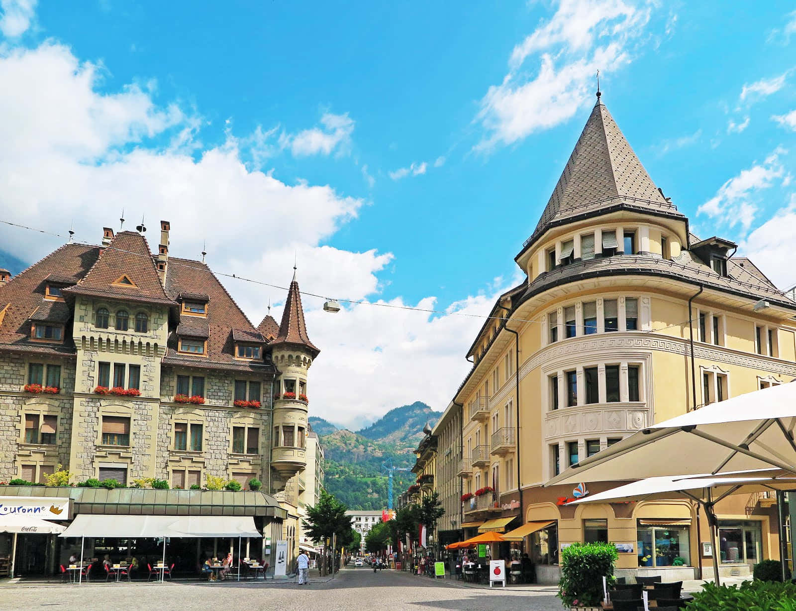 Brig Switzerland Historic Architecture Wallpaper