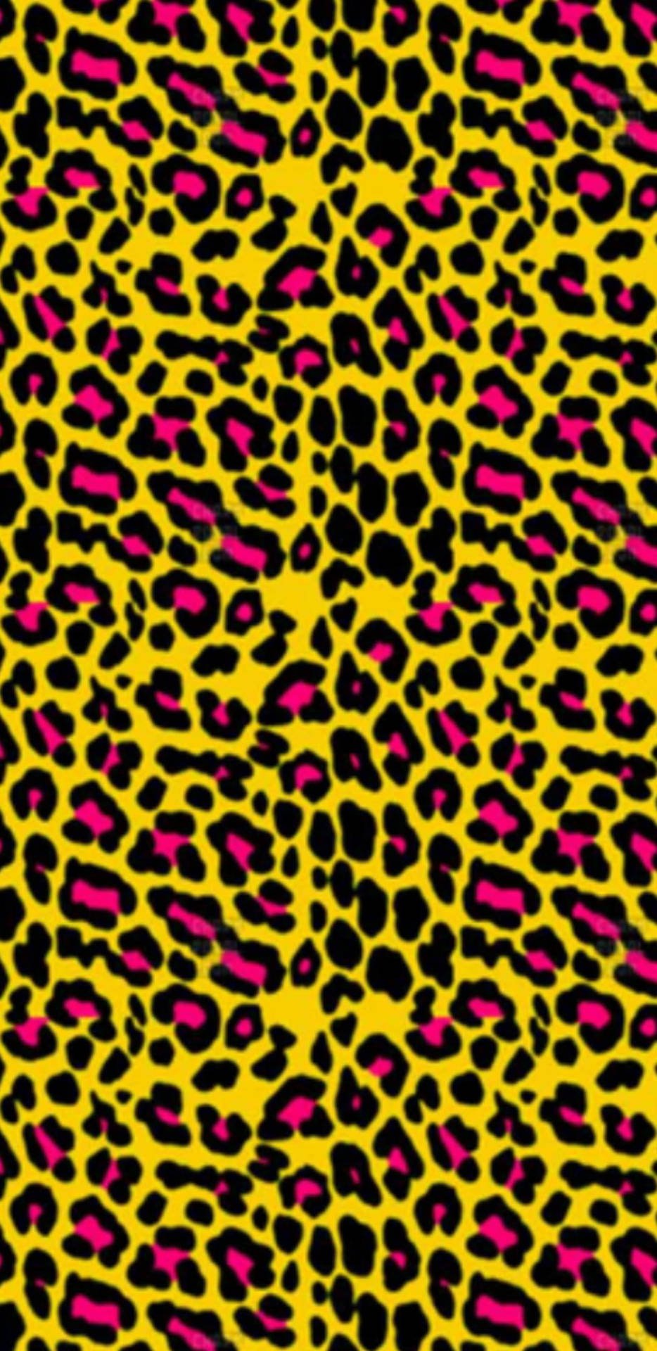 Bright And Colorful Cute Leopard Print