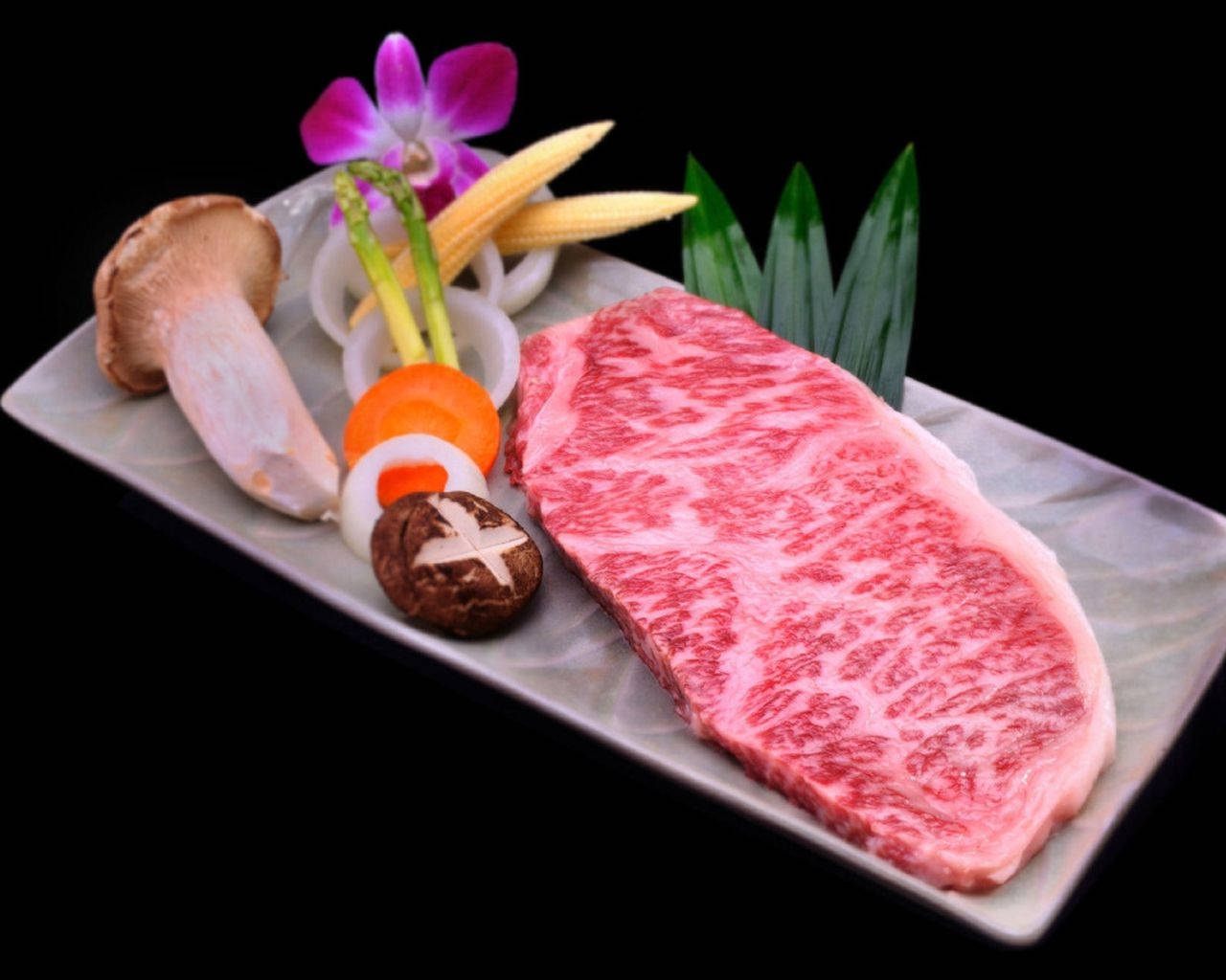 Insiemedi Sfondi Luminosi E Colorati Con Il Kobe Beef Sfondo