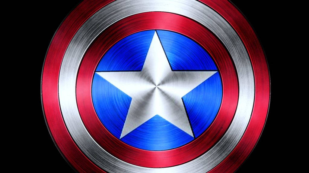 Lys Og Skinende Captain America Skjold Wallpaper