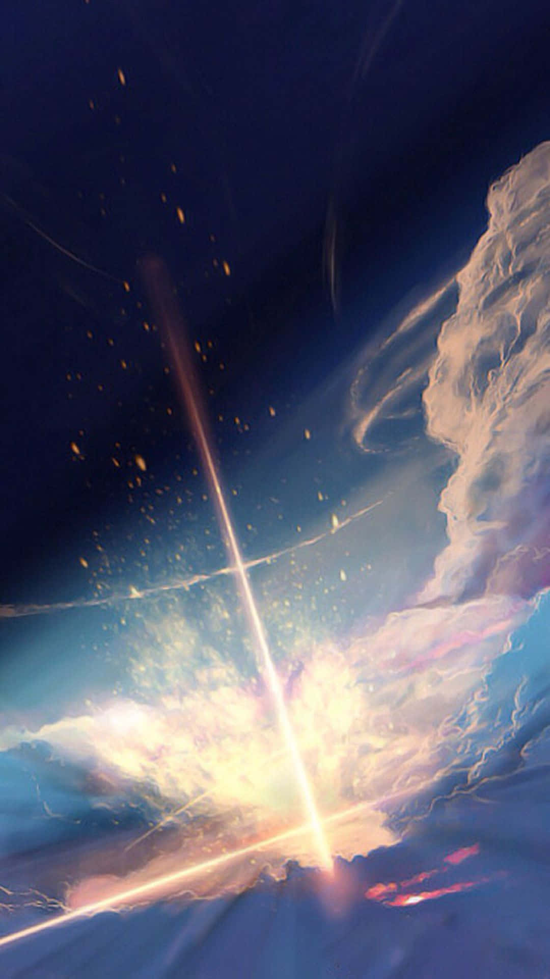 Bright Anime Luminosity Cloud Wallpaper