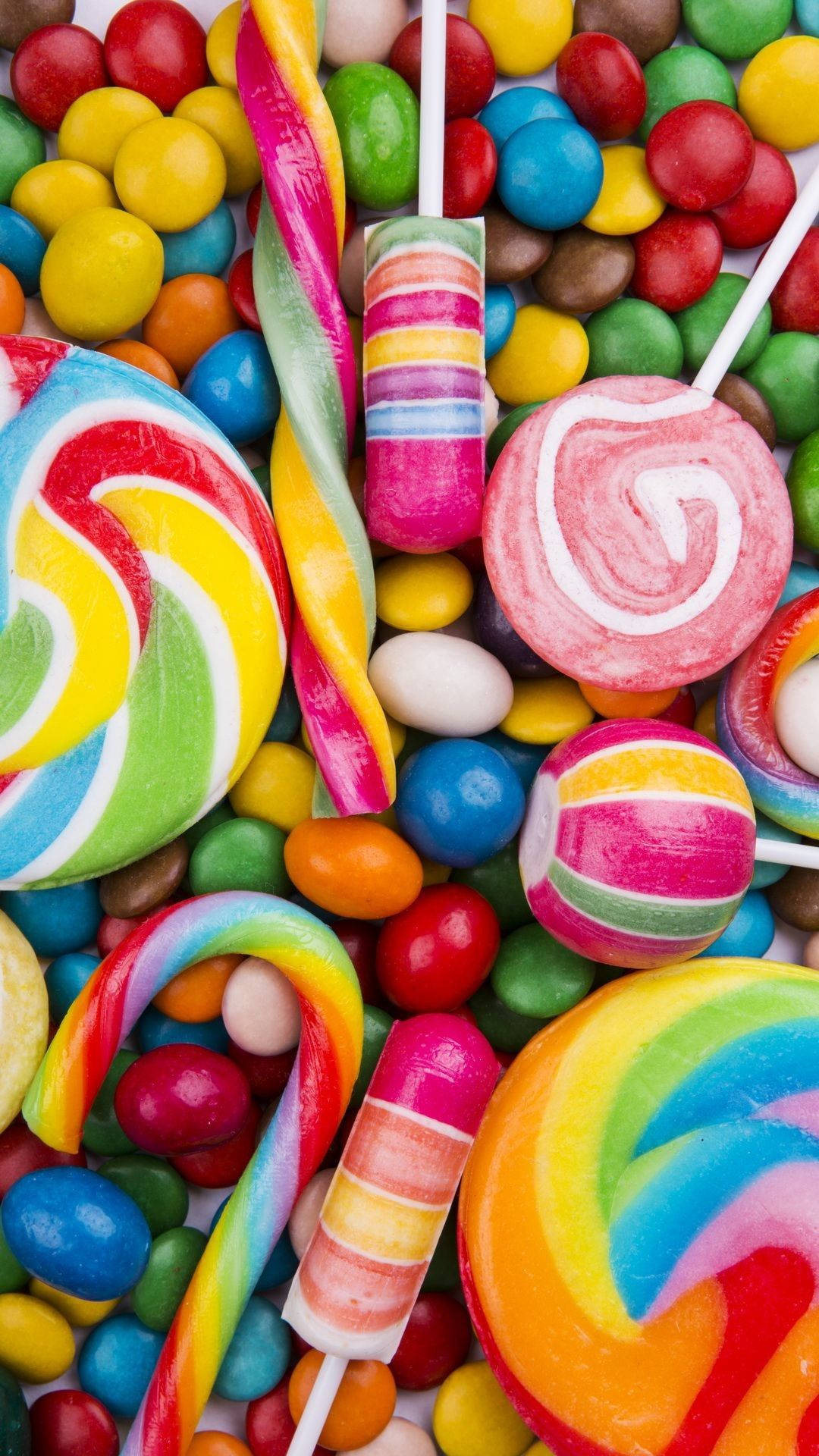 Bright Assorted Candies Wallpaper