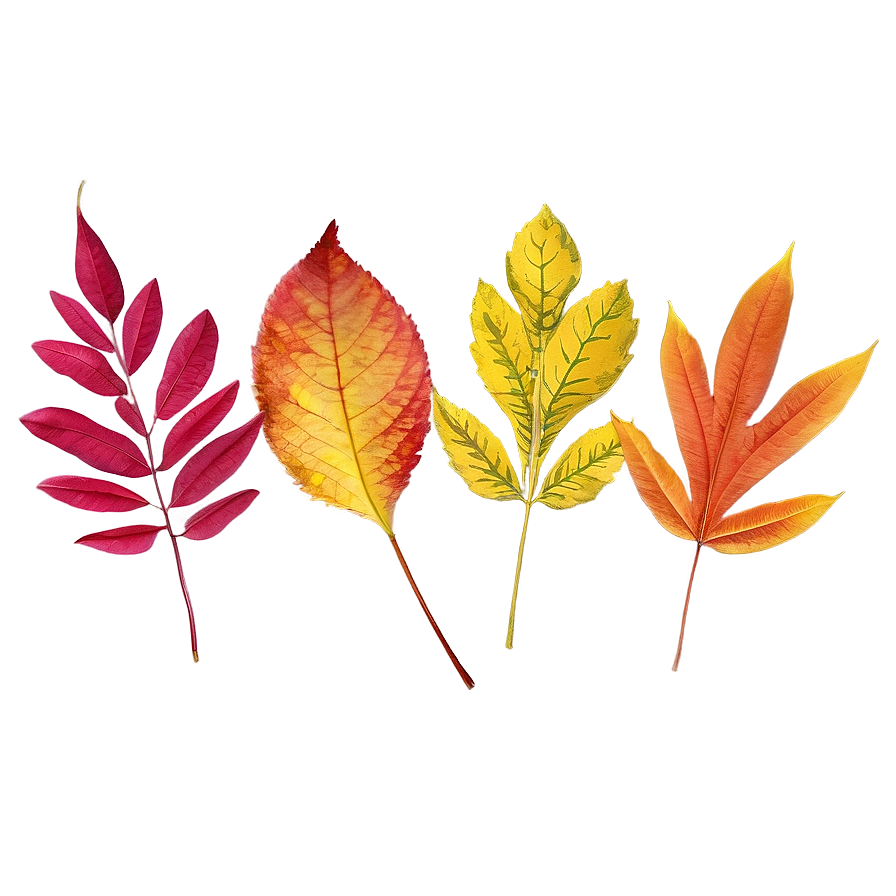 Download Bright Autumn Leaves Png Vxe | Wallpapers.com