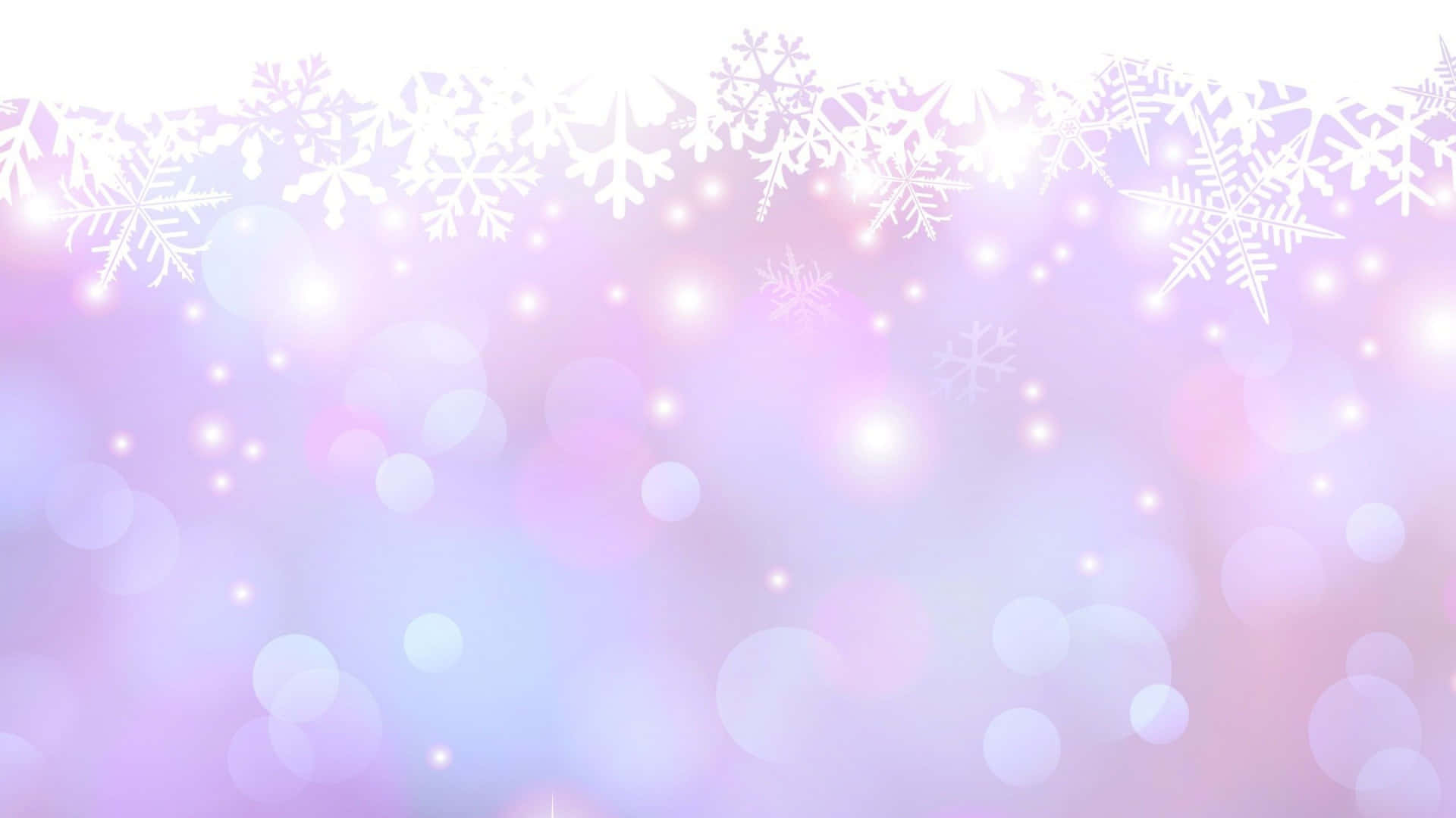 Bright Background Of Snowflakes And Sparkles