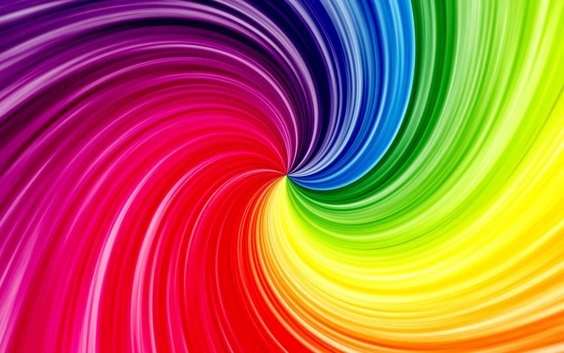 Bright Background Of Rainbow Swirl