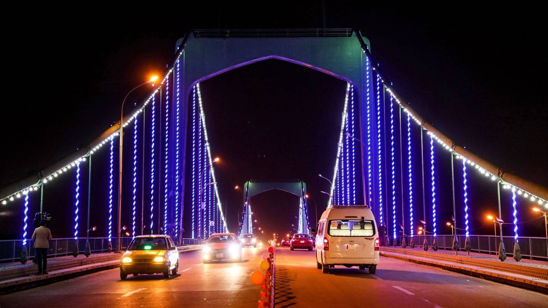 Bright Baghdad Bridge
