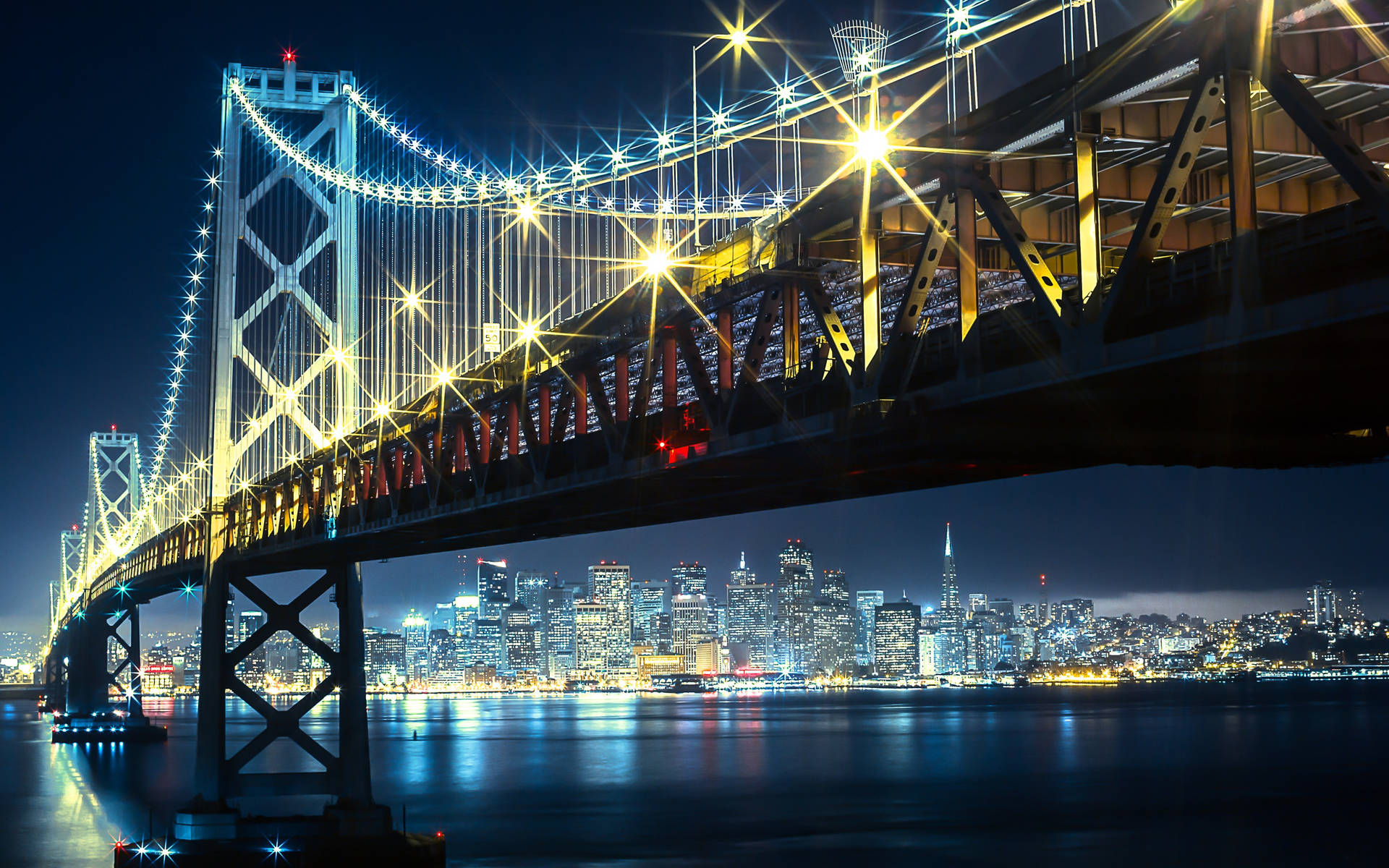 Bright Bay Bridge San Francisco Photography Wallpaper