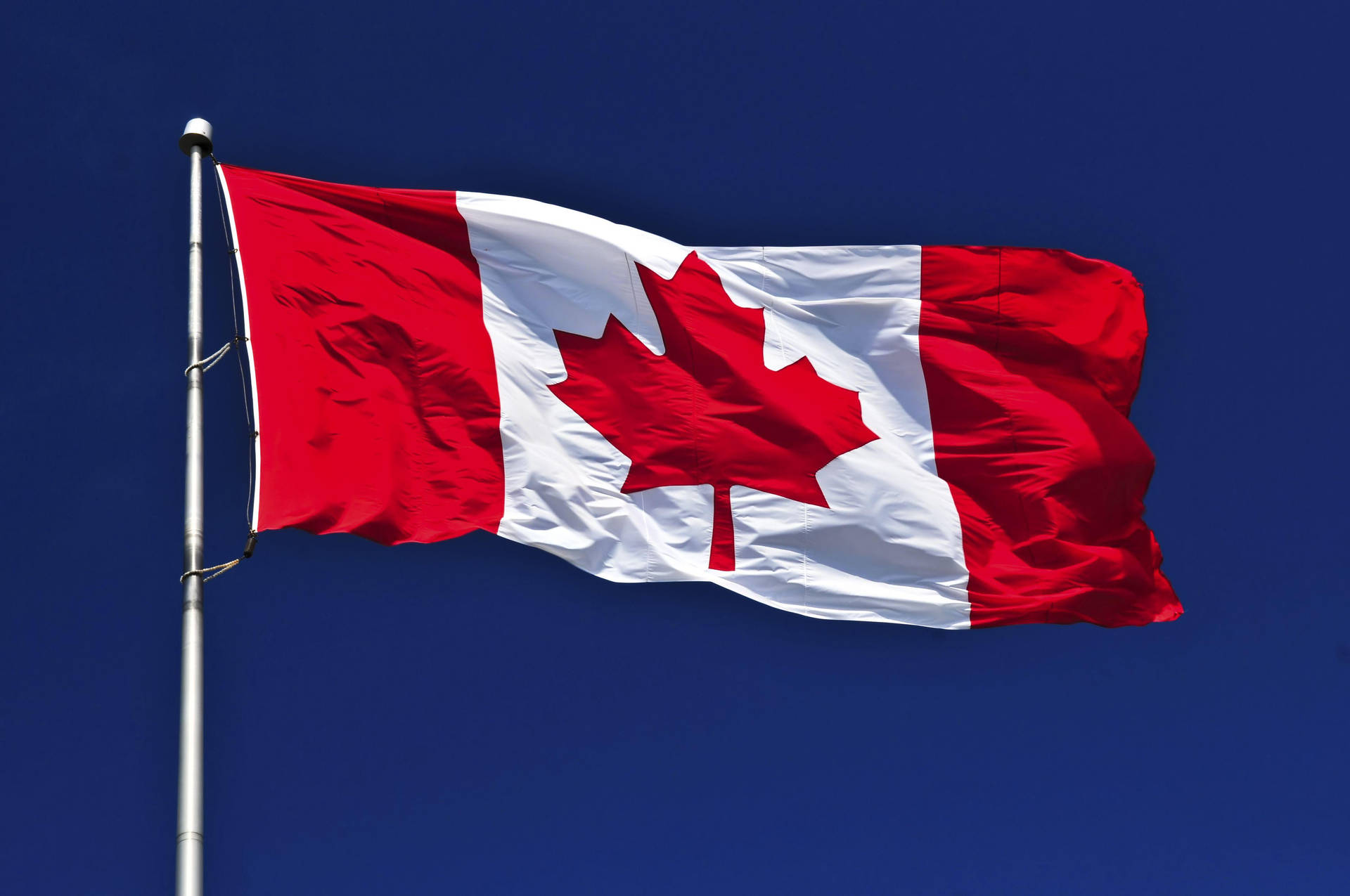 Patriotic Resilience - The Vibrant Flag of Canada Wallpaper