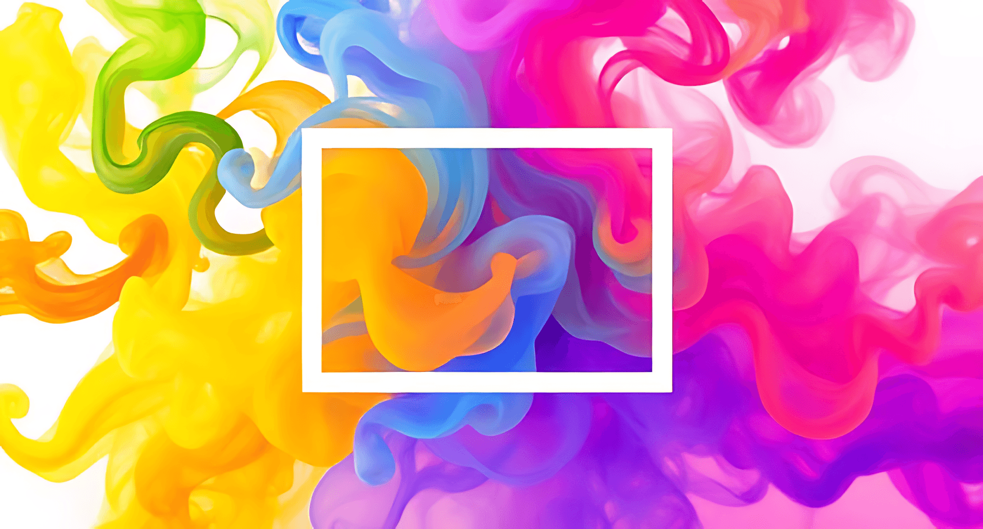 Bright Colorful Ink Swirling In Water With Abstract Pattern Wallpaper