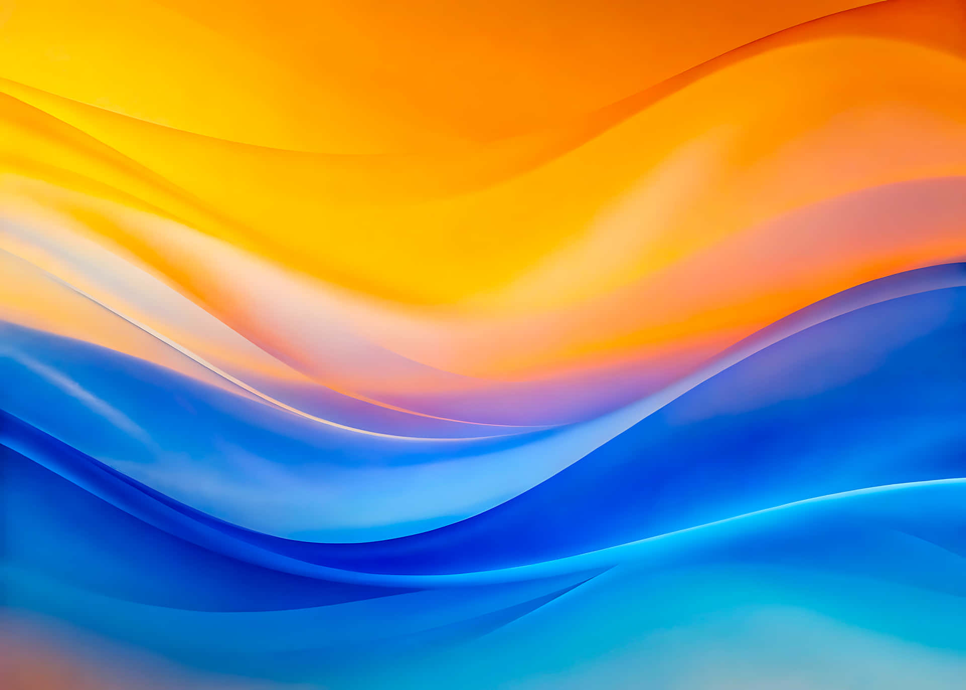 Bright Colorful Waves Swirl Across An Abstract Design With A Rainbow Light Effect Wallpaper