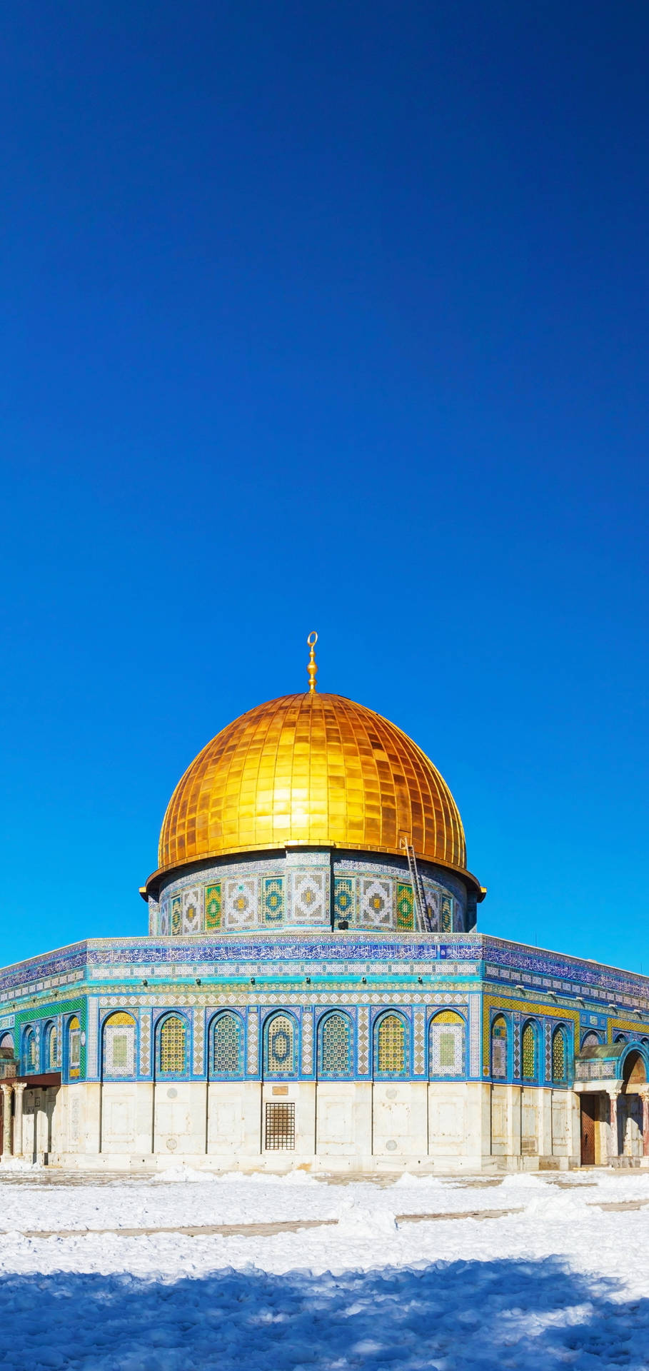 Bright Dome Of The Rock Phone Wallpaper
