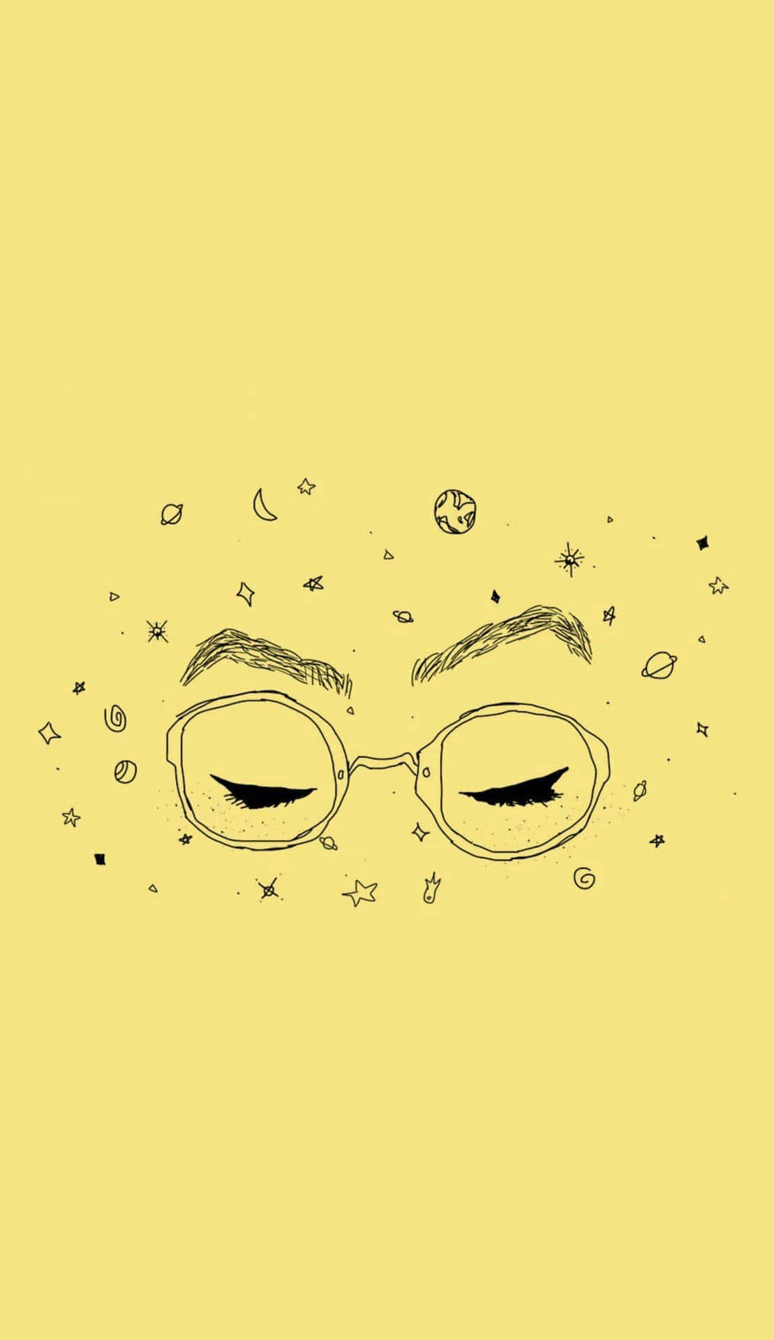 Bright Dreamy Eyewear Illustration Wallpaper