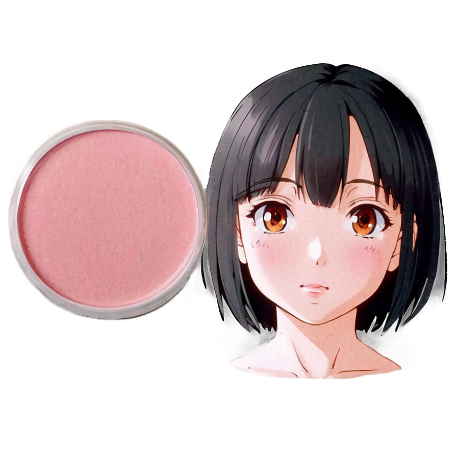 Download Bright Eyed Anime Blush Png Vhd | Wallpapers.com