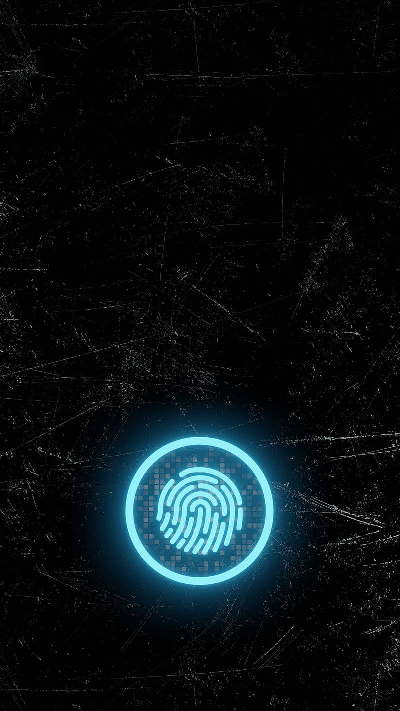 Bright Fingerprint Phone Wallpaper