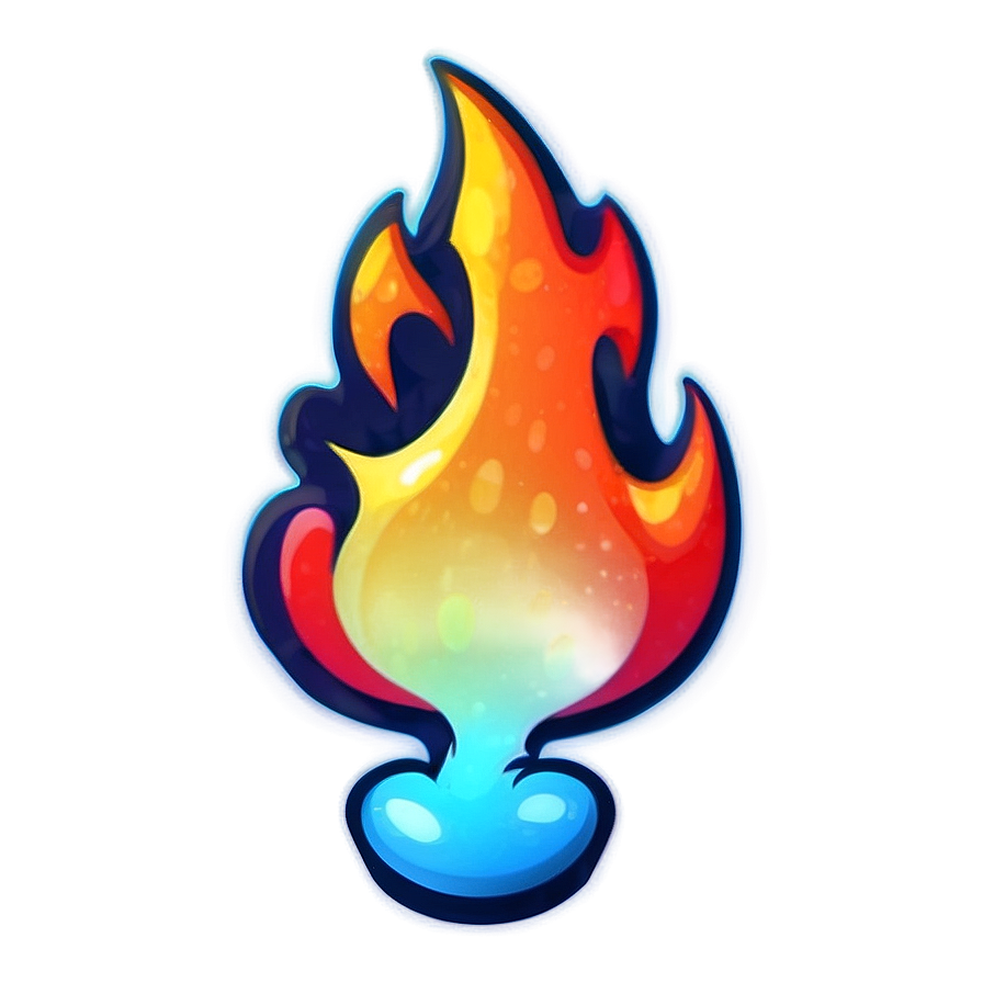 Bright Fire Emoji Illustration Png Yto PNG