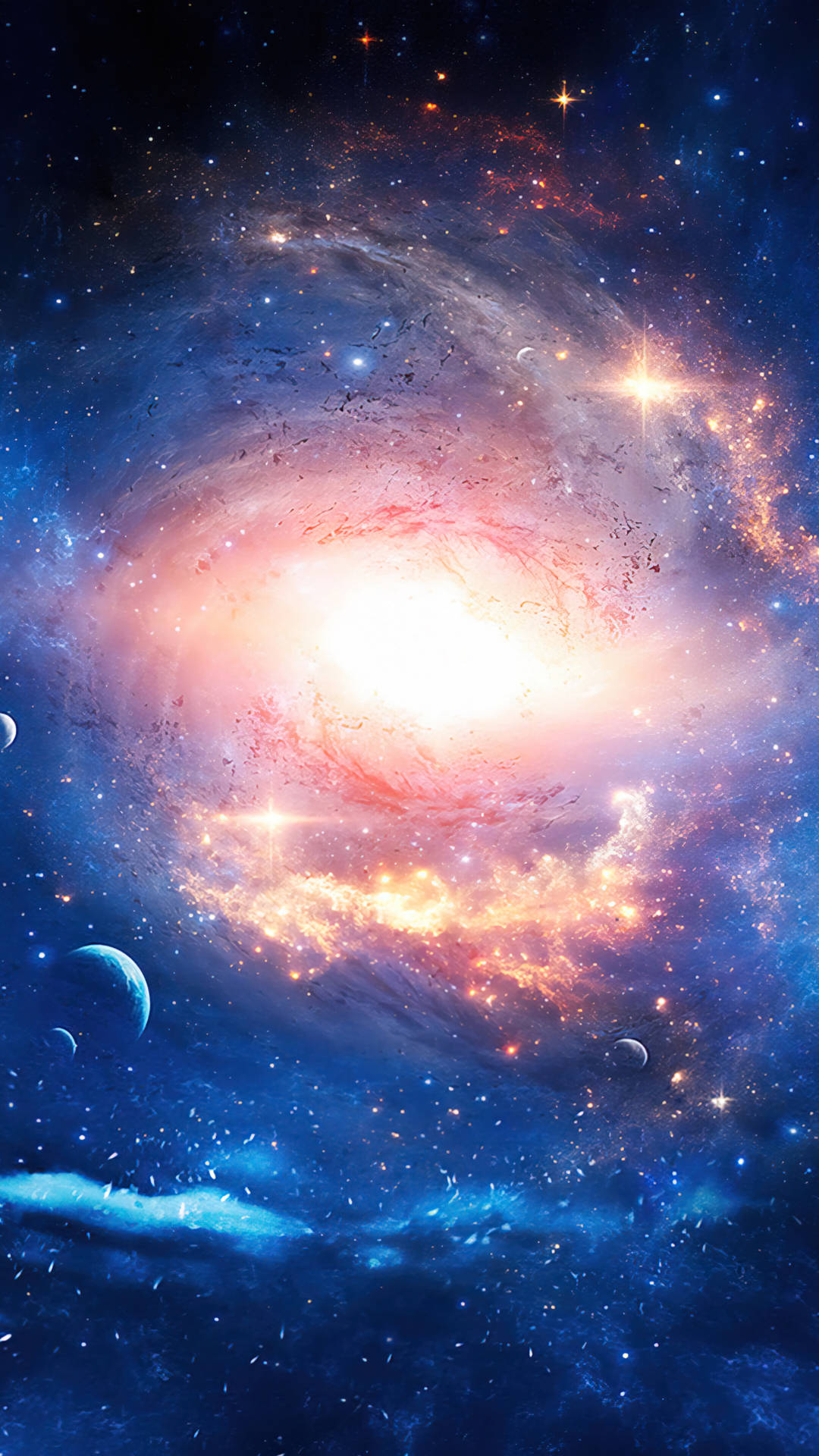 Milky Way Phone Wallpaper Bundle Blue Stars Starry Night - Etsy UK