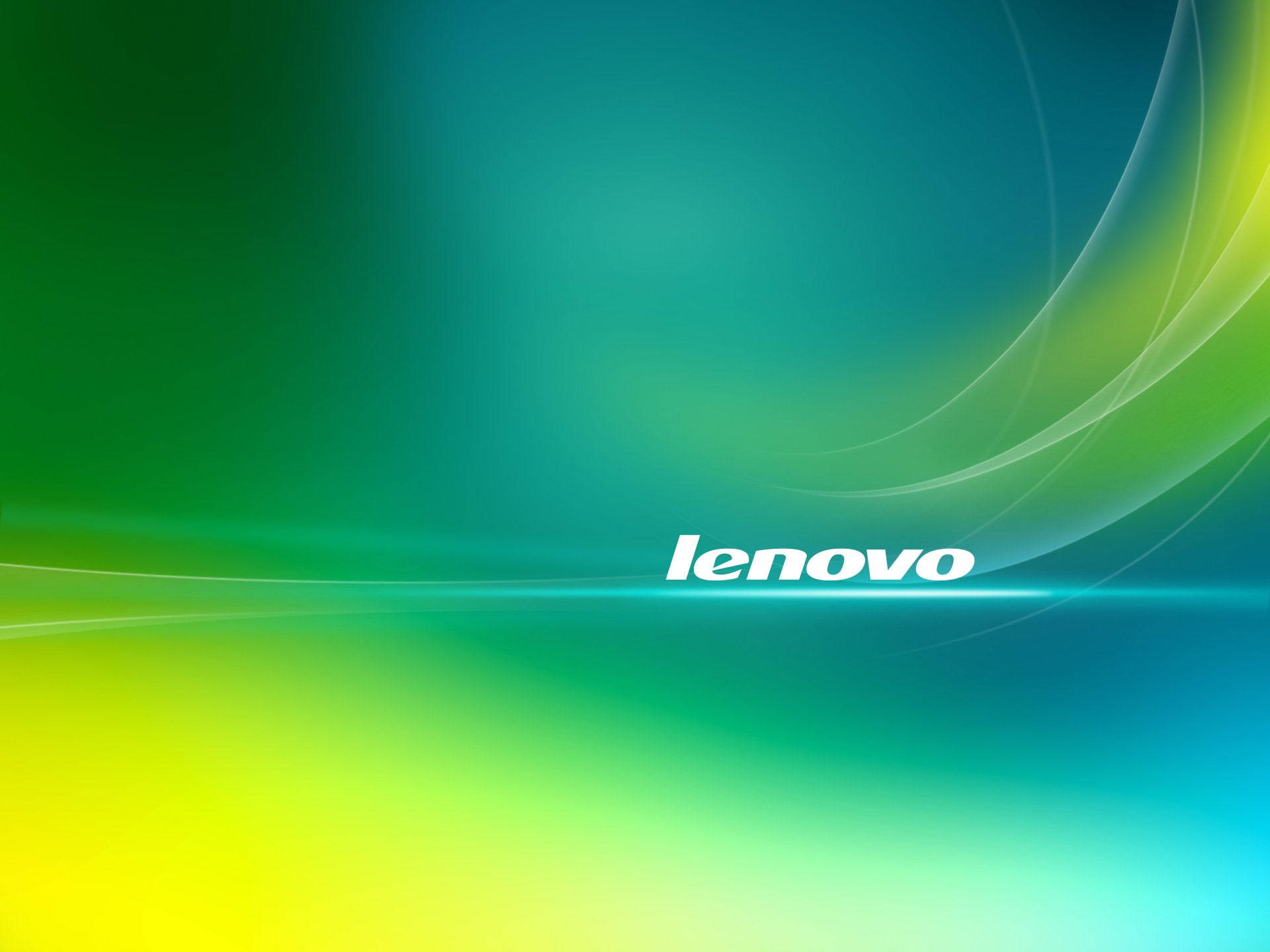Bright Green And Blue Lenovo Official Wallpaper