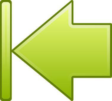 Bright Green Arrow Icon PNG