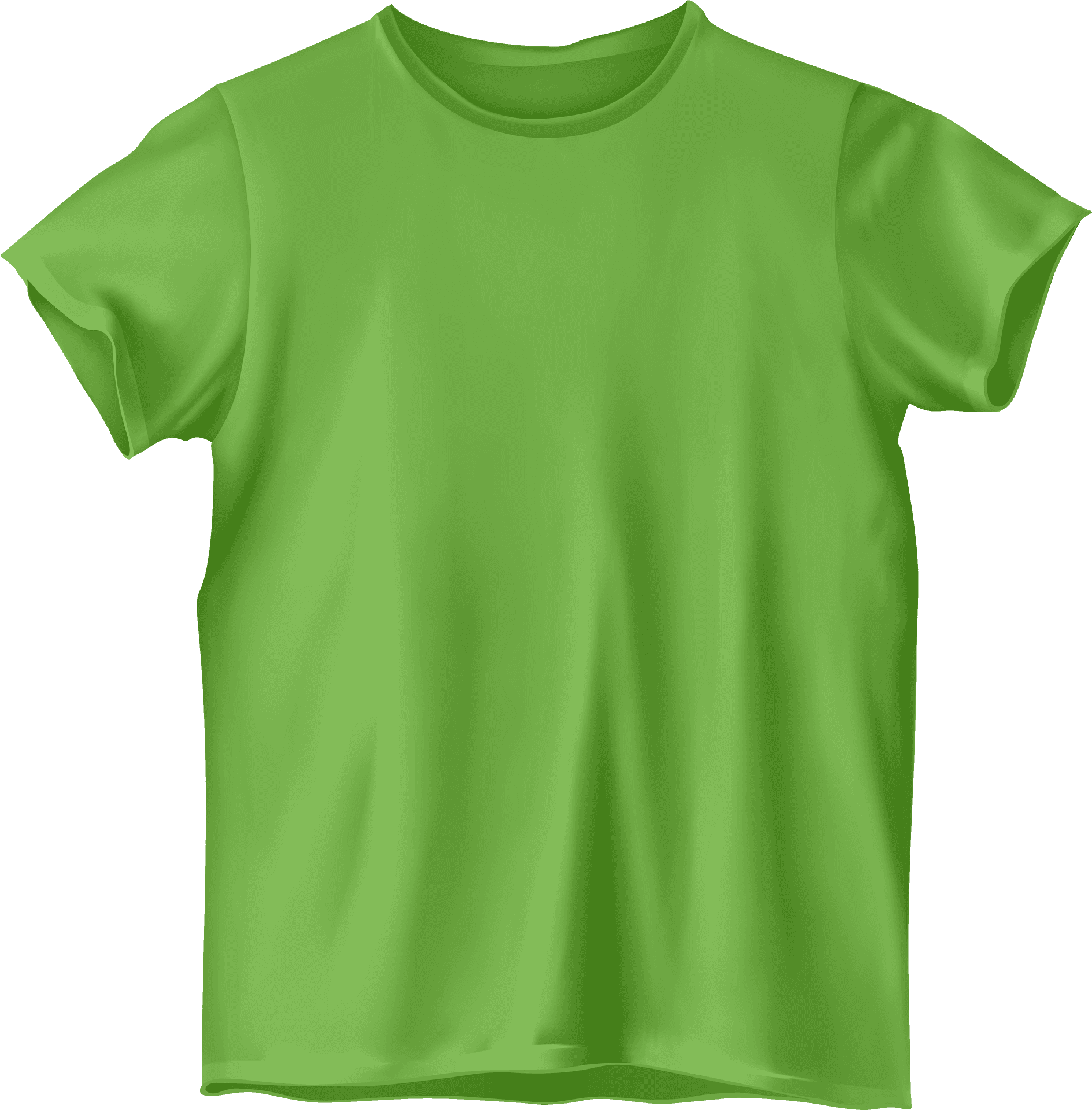 Bright Green Blank T Shirt PNG