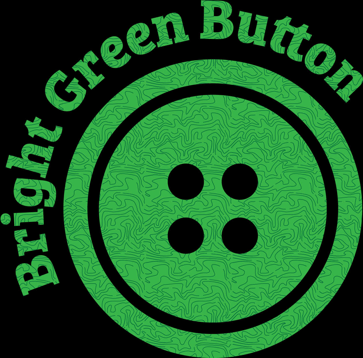 Bright Green Button Graphic PNG
