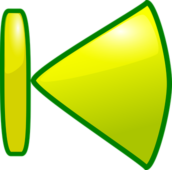 Bright Green Play Button Icon PNG