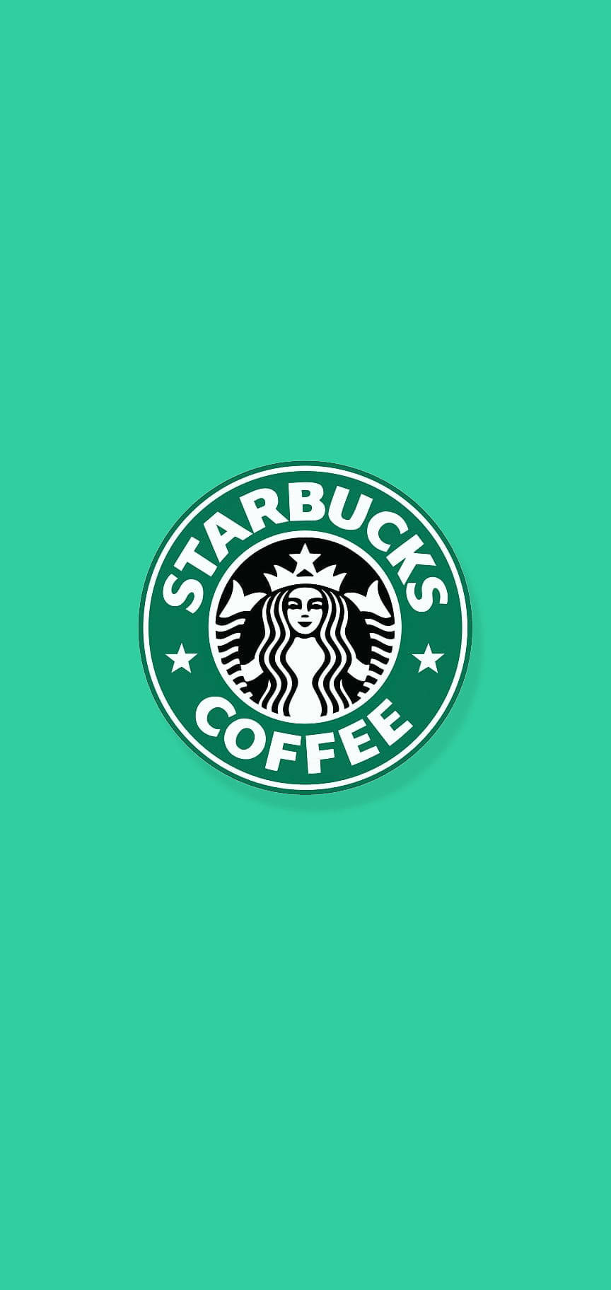 Bright Green Starbucks Iphone Wallpaper