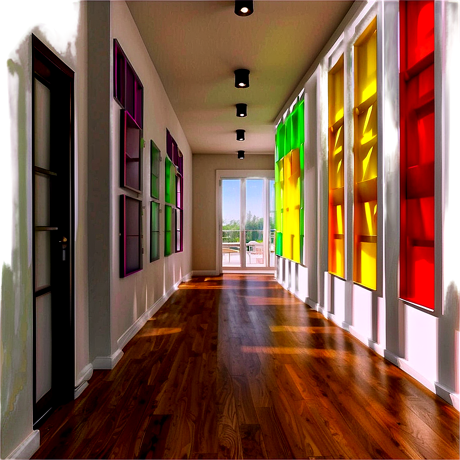 Bright Hallway Color Schemes Png 06242024 PNG