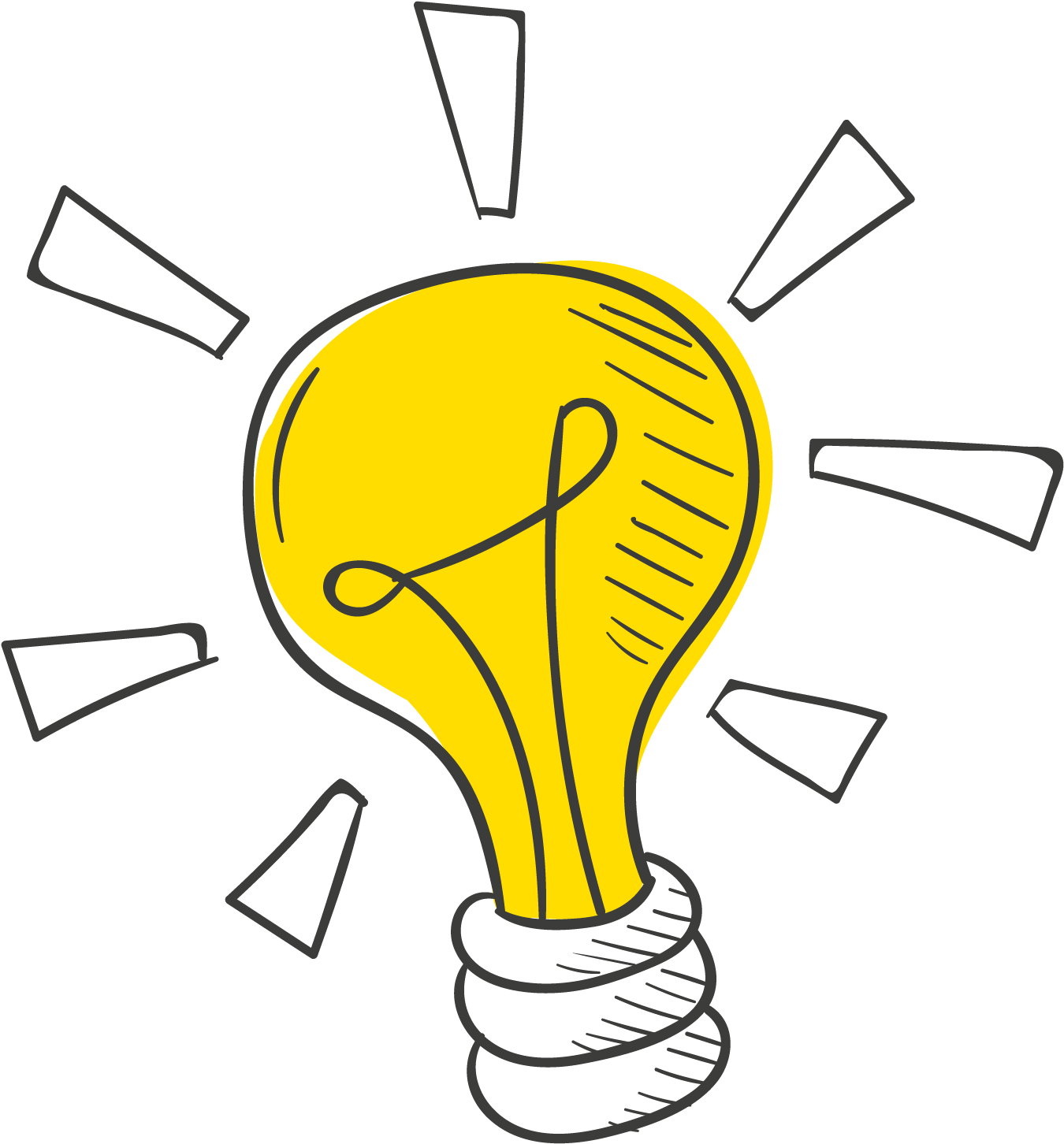 Bright Idea Illustration PNG