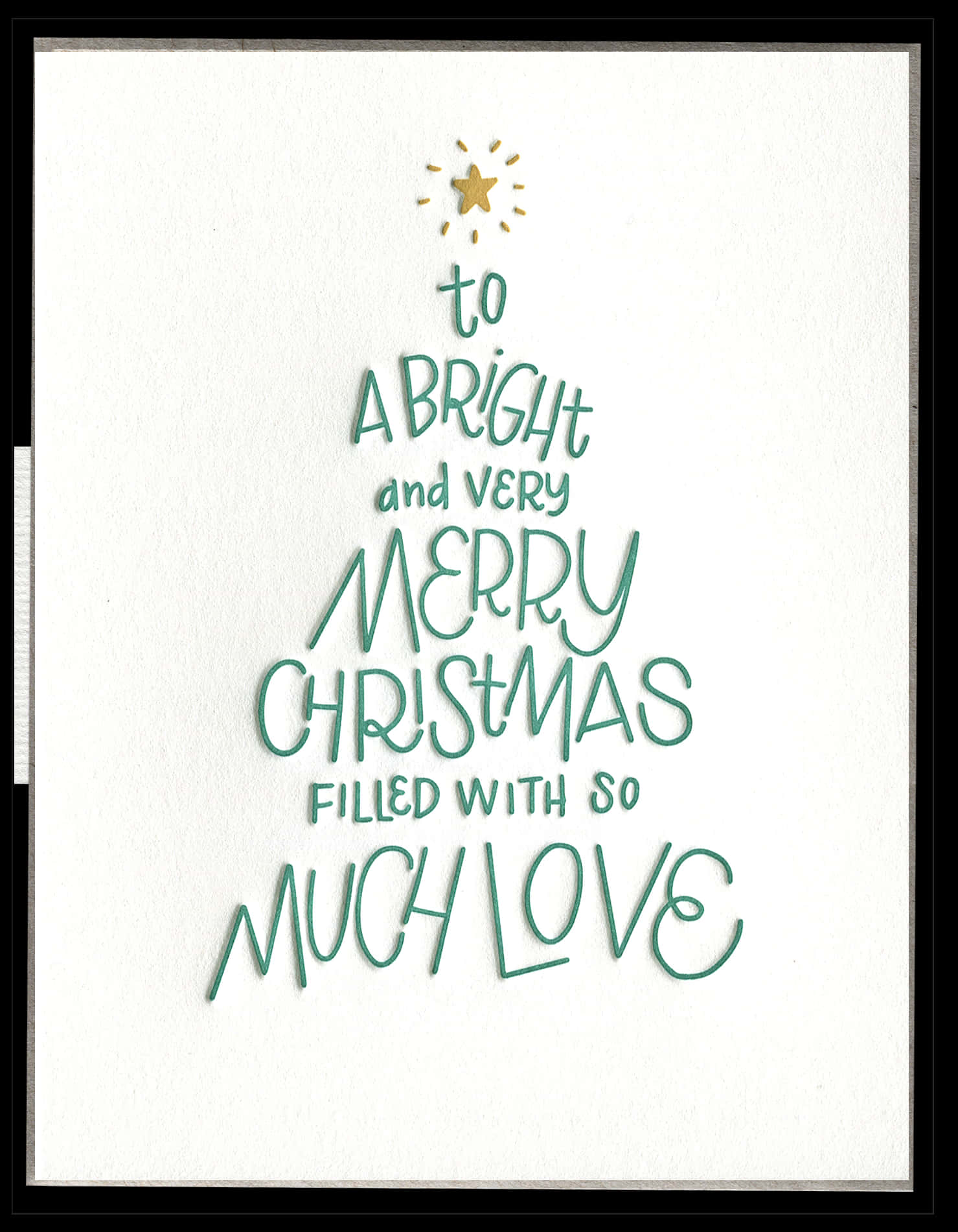 Bright Merry Christmas Card PNG