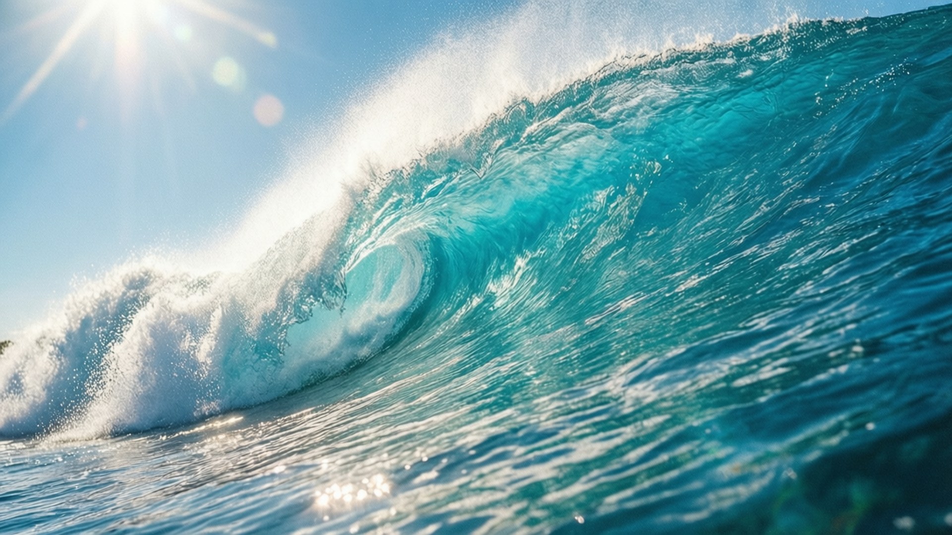 Bright Midday Wave Bakgrunner